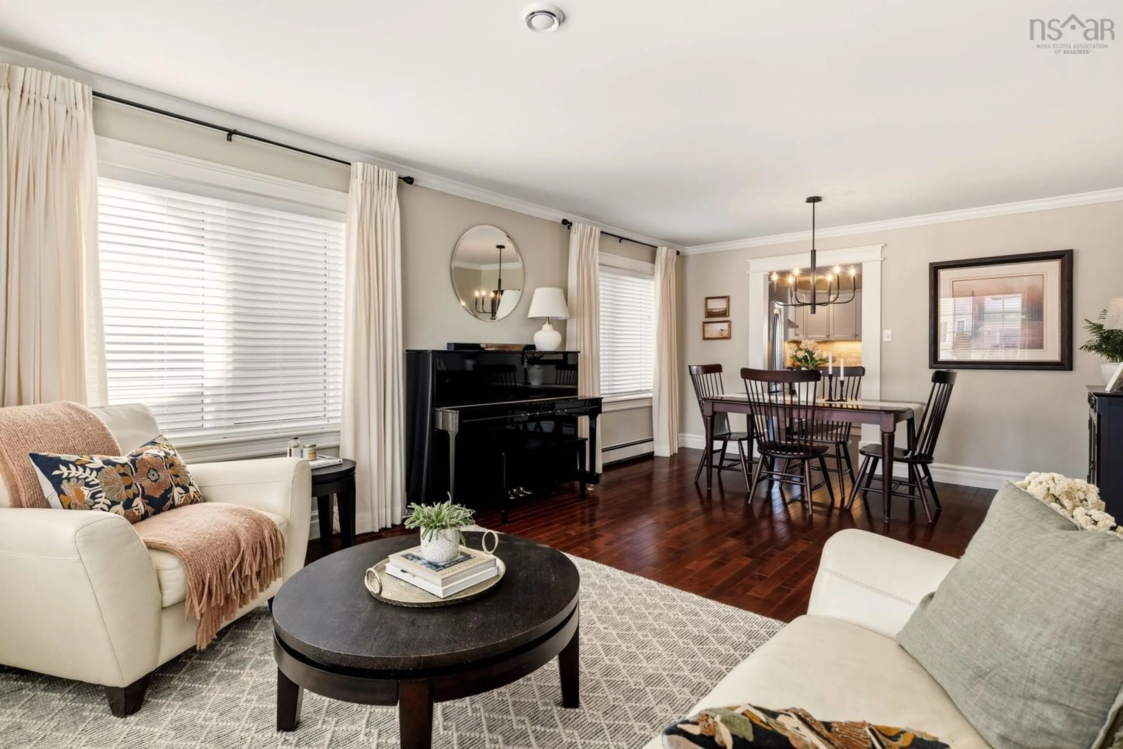 Living room with furniture, wood/laminate floor for 21 Cannon, Dartmouth Nova Scotia B3A 0A2
