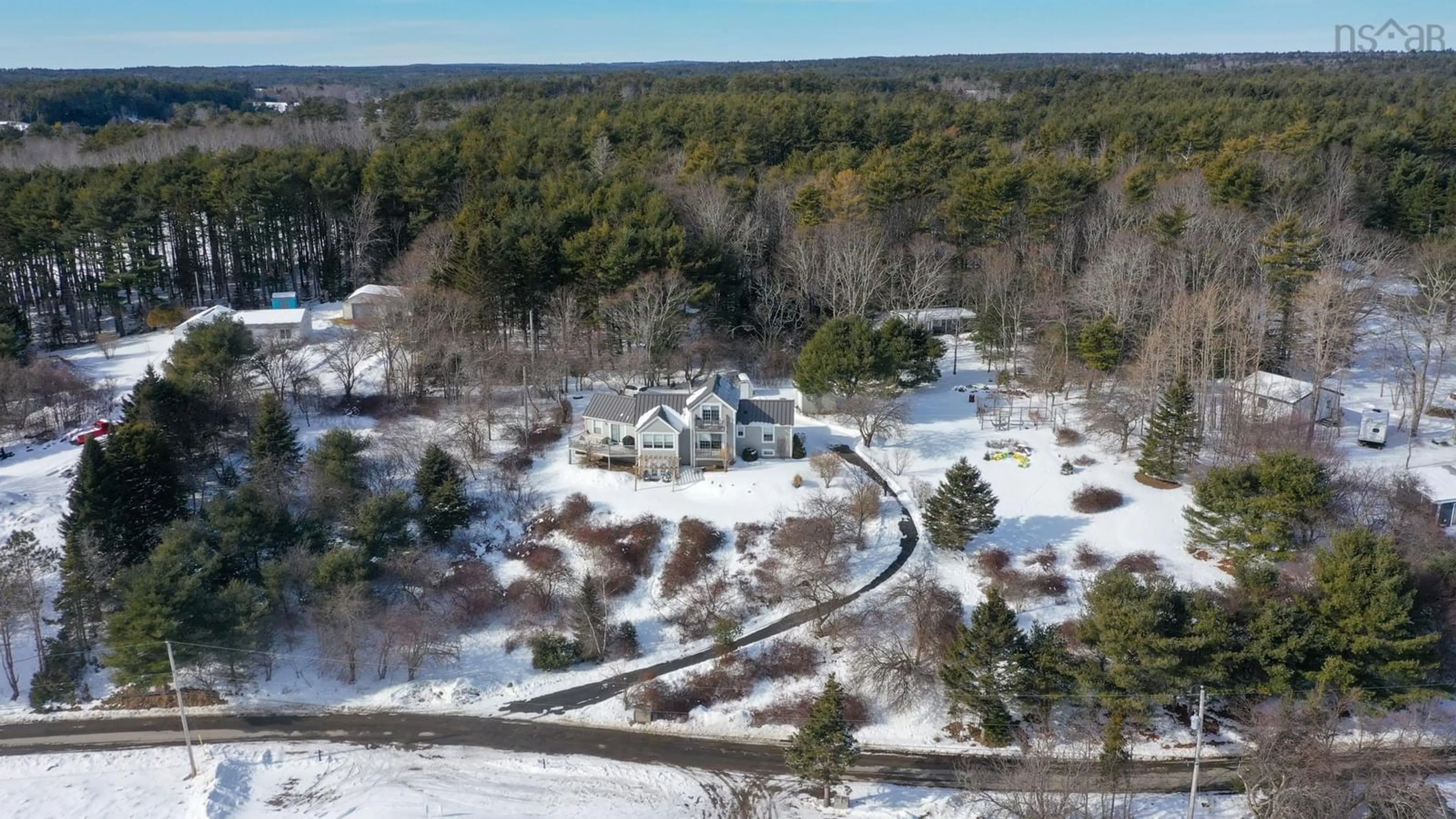 A pic from outside/outdoor area/front of a property/back of a property/a pic from drone, unknown for 287 East Side Martins River Rd, Martins River Nova Scotia B0J 2E0