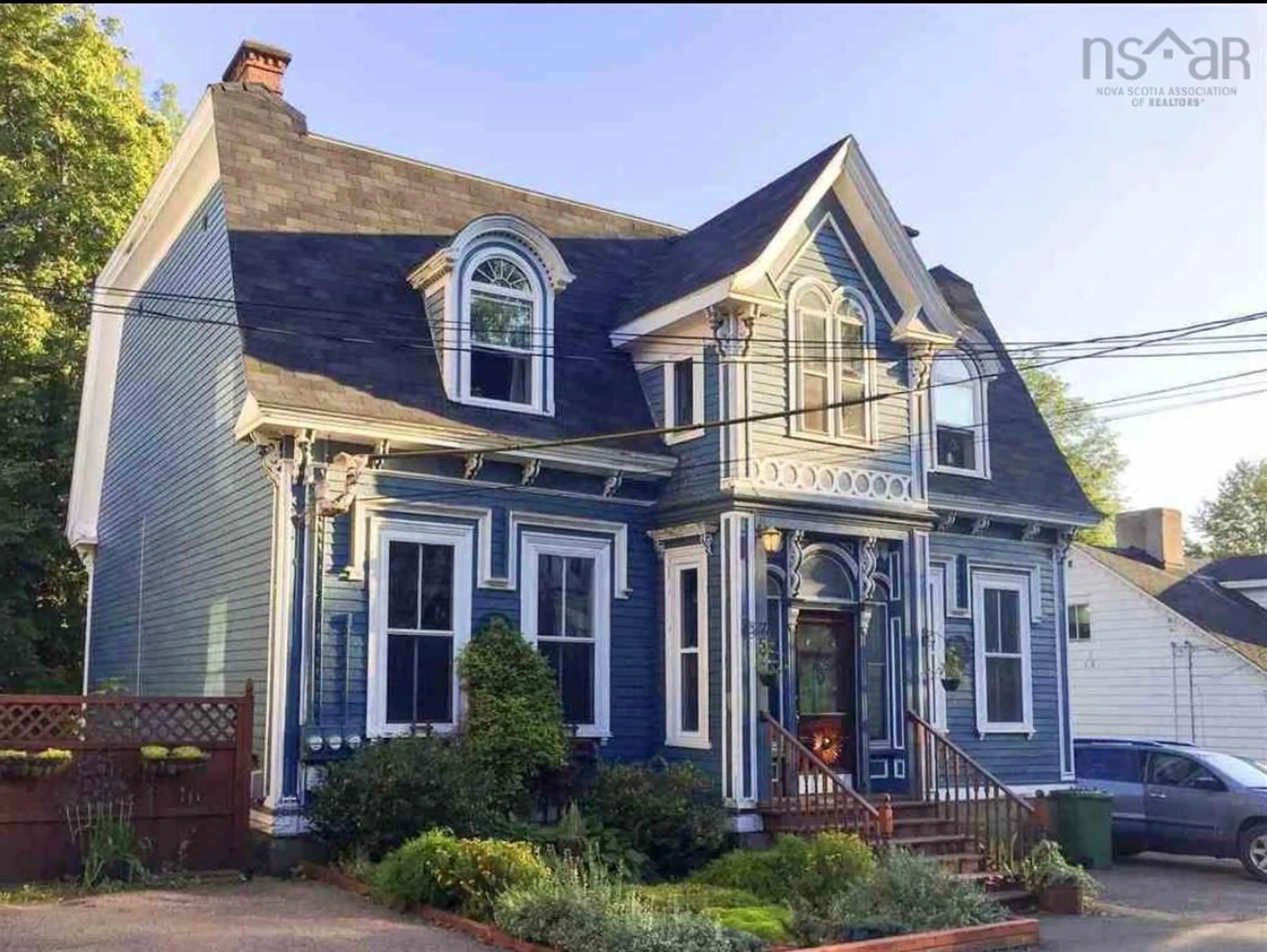 Home with vinyl exterior material, street for 75 Denoon St, Pictou Nova Scotia B0K 1H0