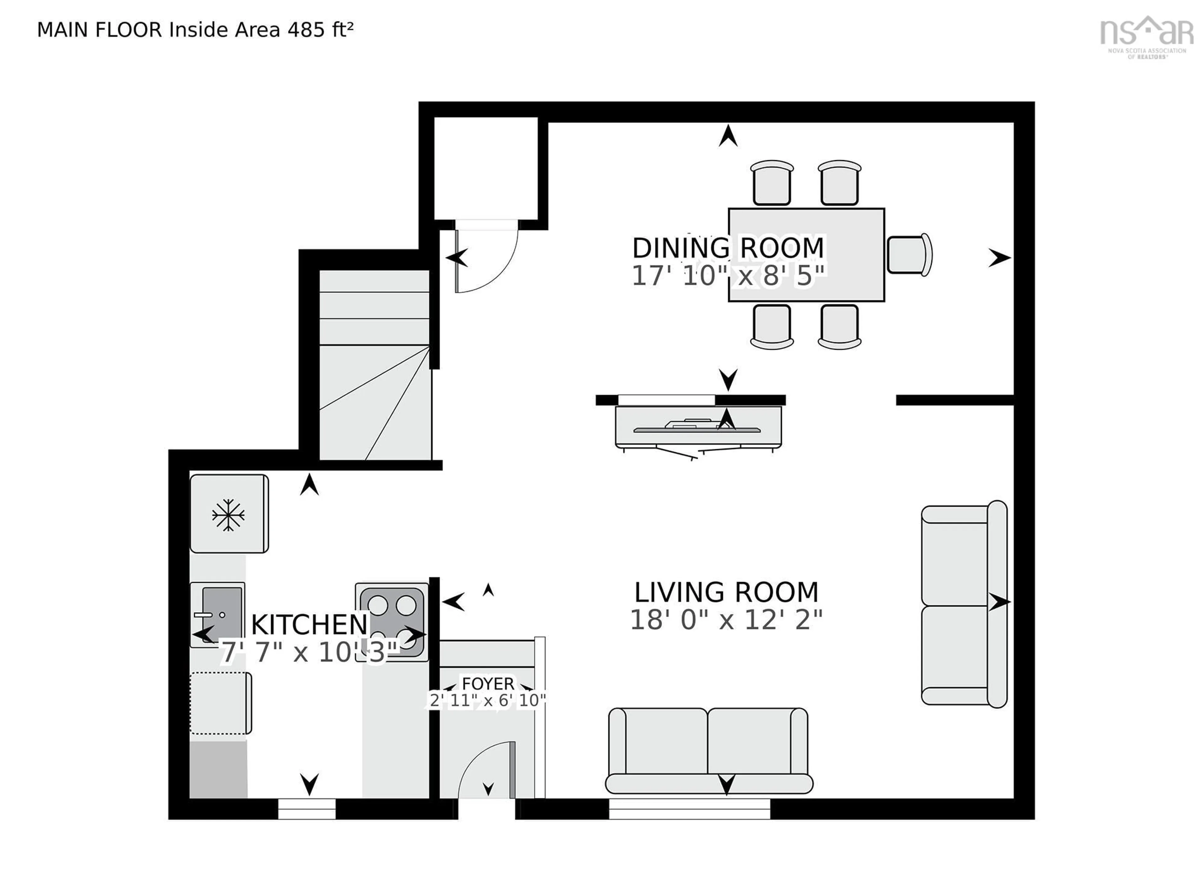 Floor plan for 158 Farnham Gate Rd #104, Halifax Nova Scotia B3K 4X8