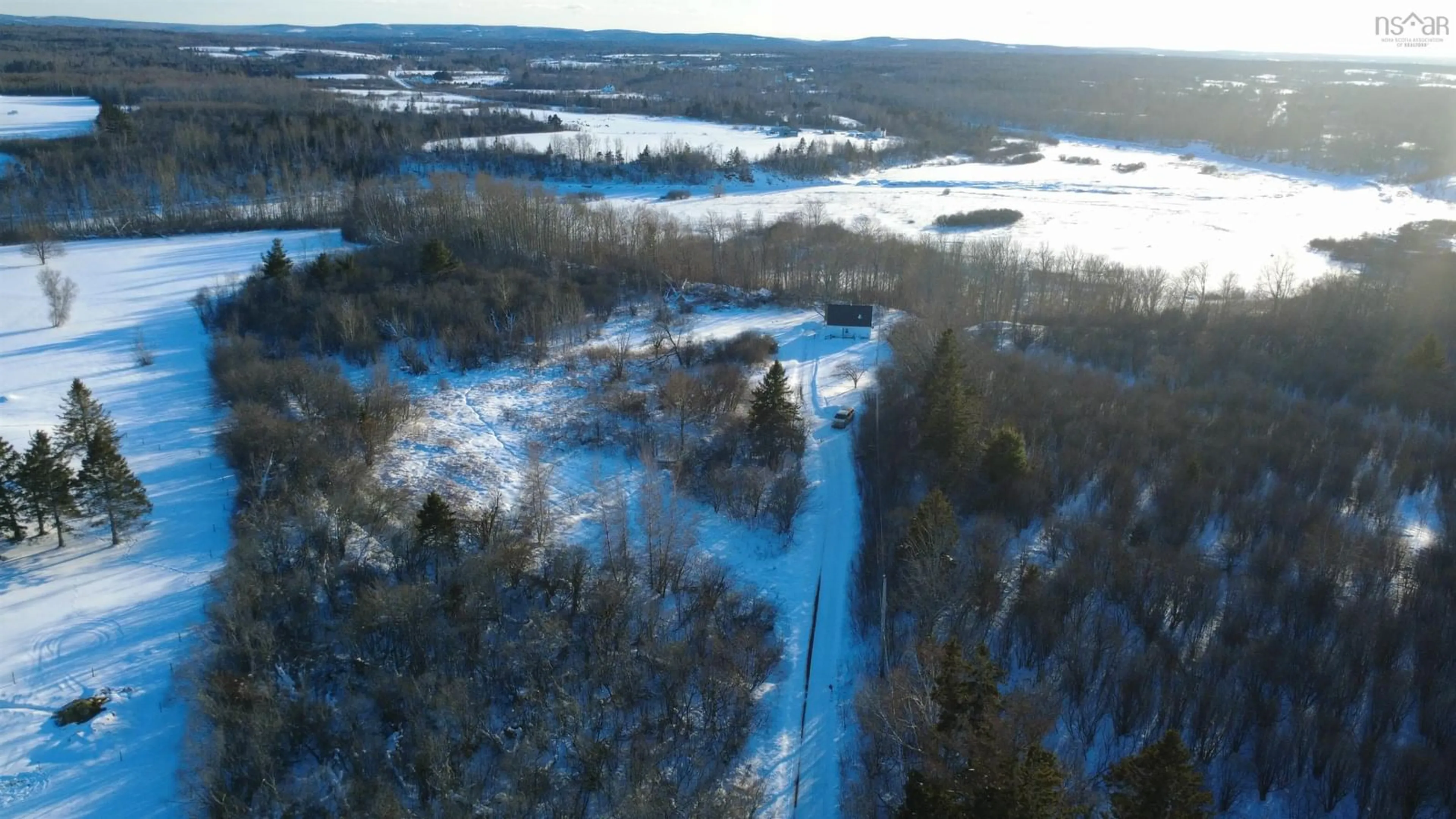 A pic from outside/outdoor area/front of a property/back of a property/a pic from drone, water/lake/river/ocean view for 150 Roger Rd, Welsford Nova Scotia B0K 1N0