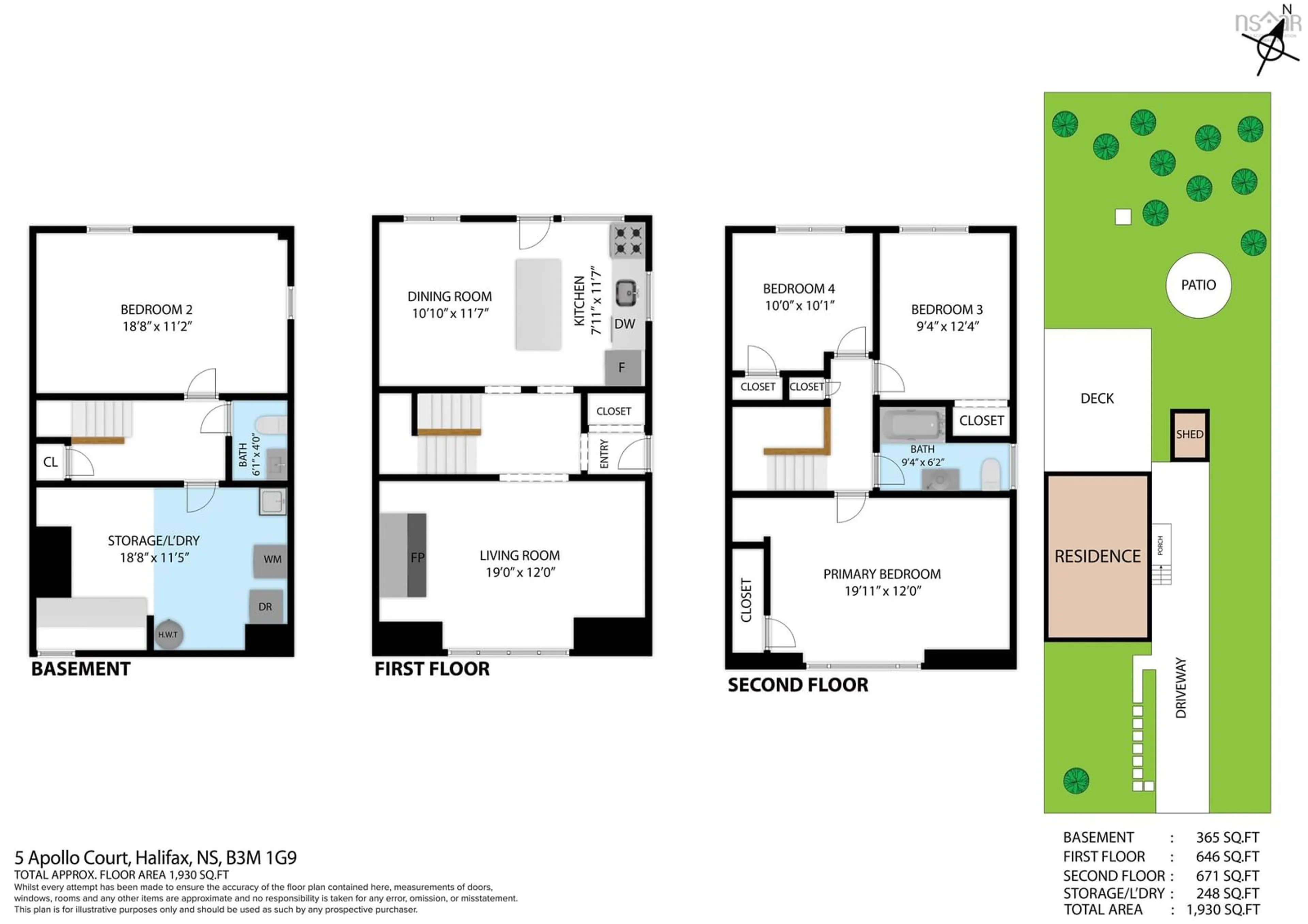 Floor plan for 5 Apollo Crt, Halifax Nova Scotia B3M 1G9