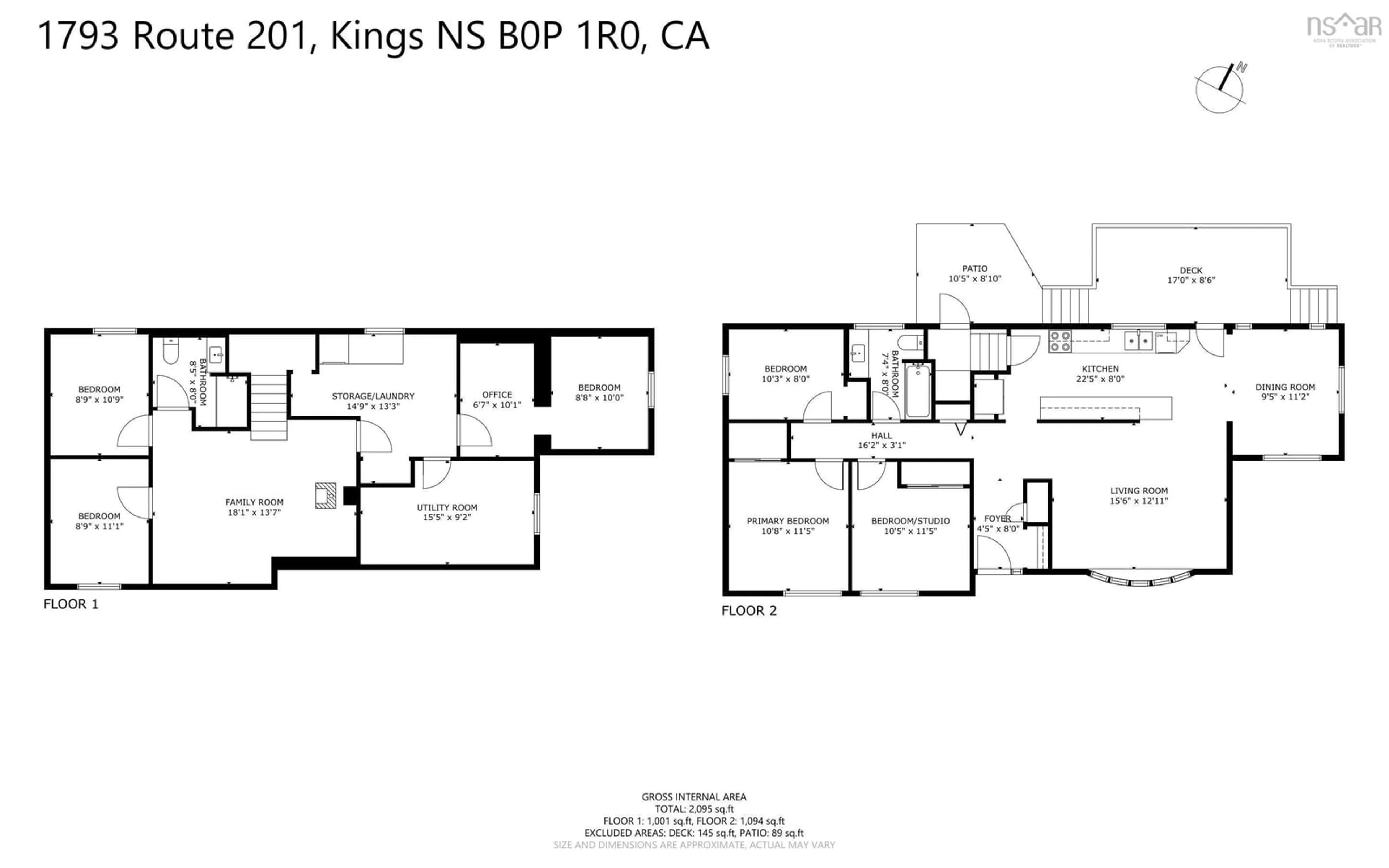 Floor plan for 1793 Hwy 201 Hwy, South Greenwood Nova Scotia B0S 1R0