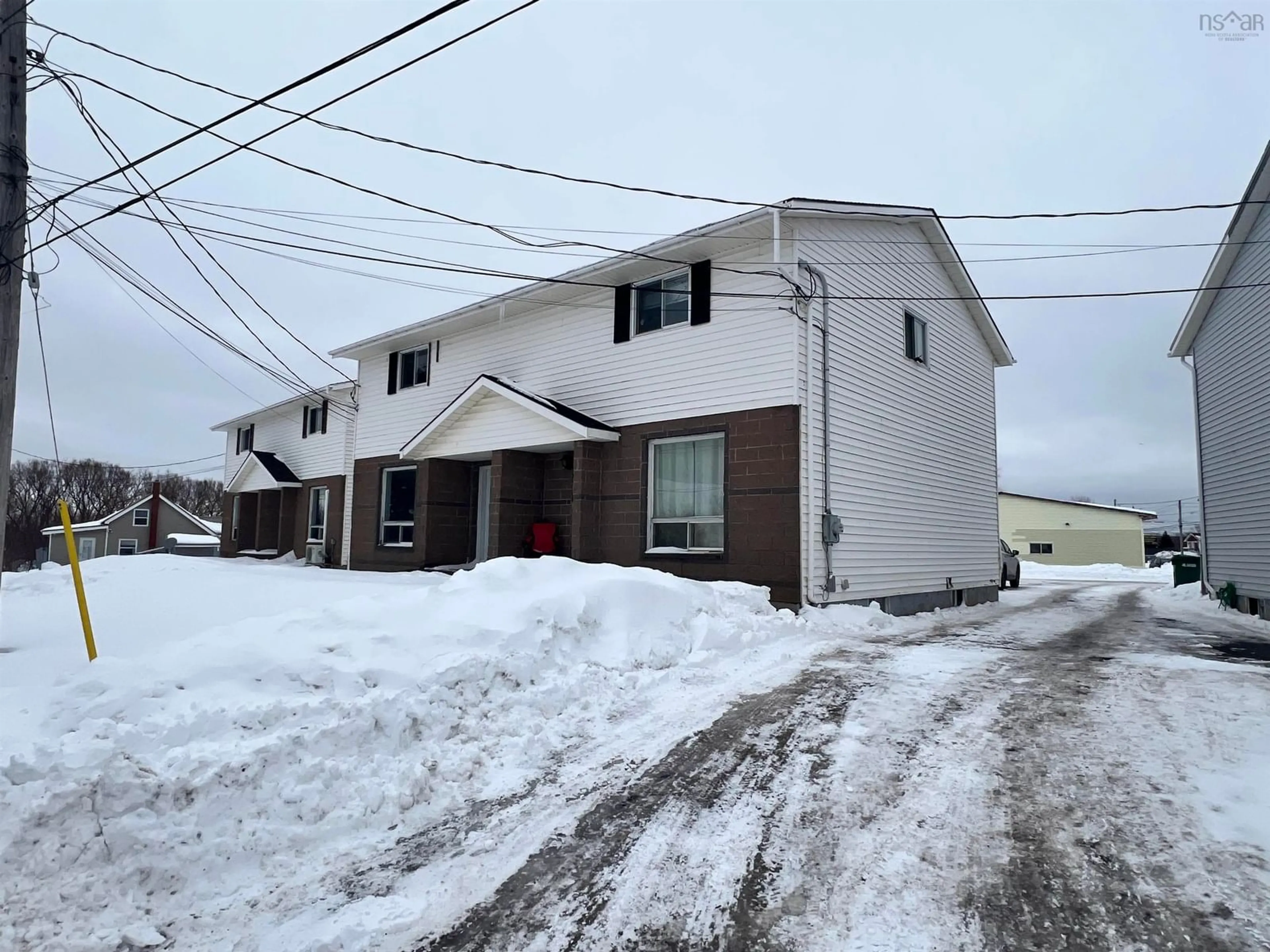 A pic from outside/outdoor area/front of a property/back of a property/a pic from drone, street for 27/29 Browns Row, Stellarton Nova Scotia B0K 1S0
