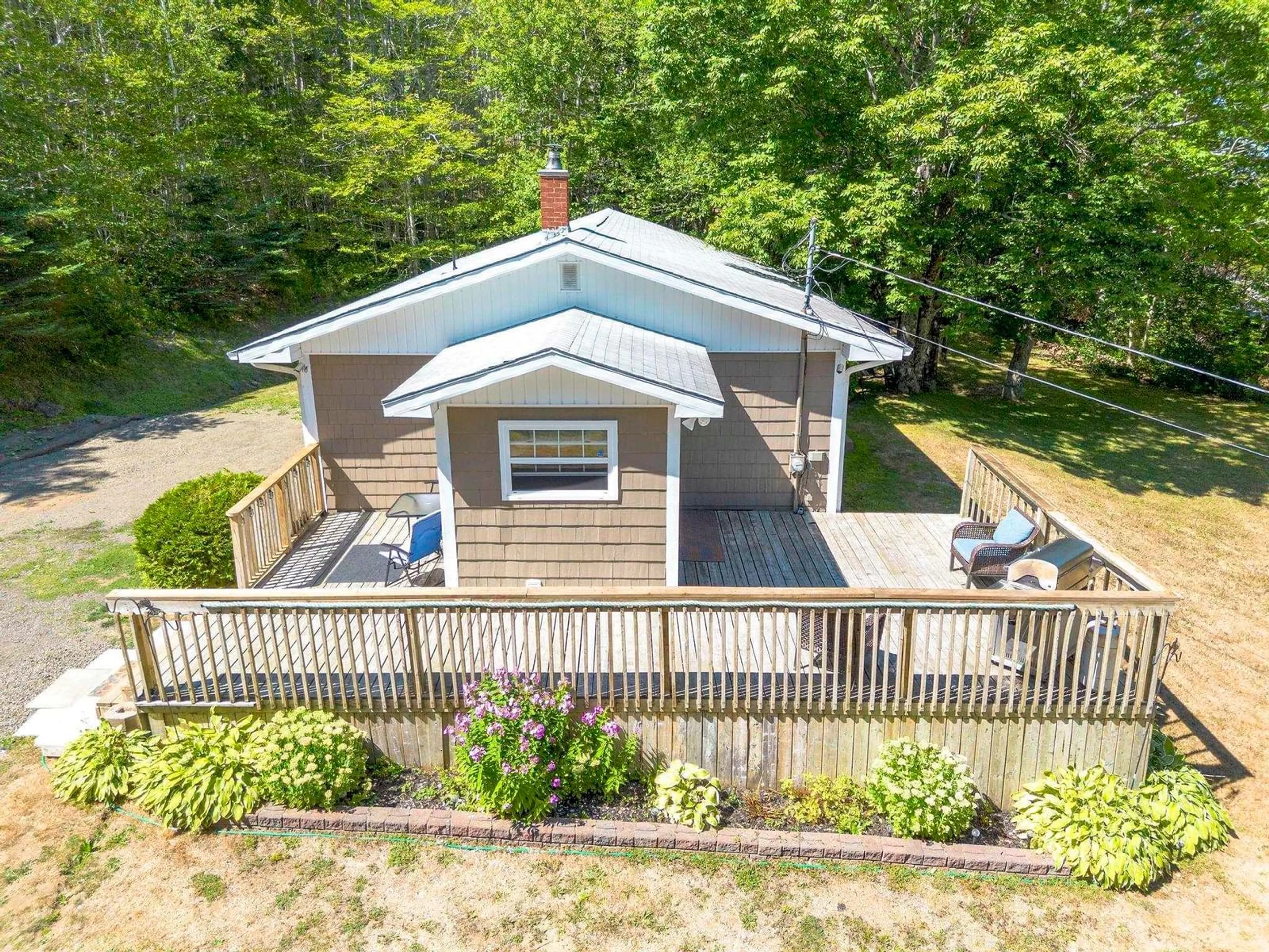 A pic from outside/outdoor area/front of a property/back of a property/a pic from drone, water/lake/river/ocean view for 1037 Culloden Rd, Mount Pleasant Nova Scotia B0V 1A0