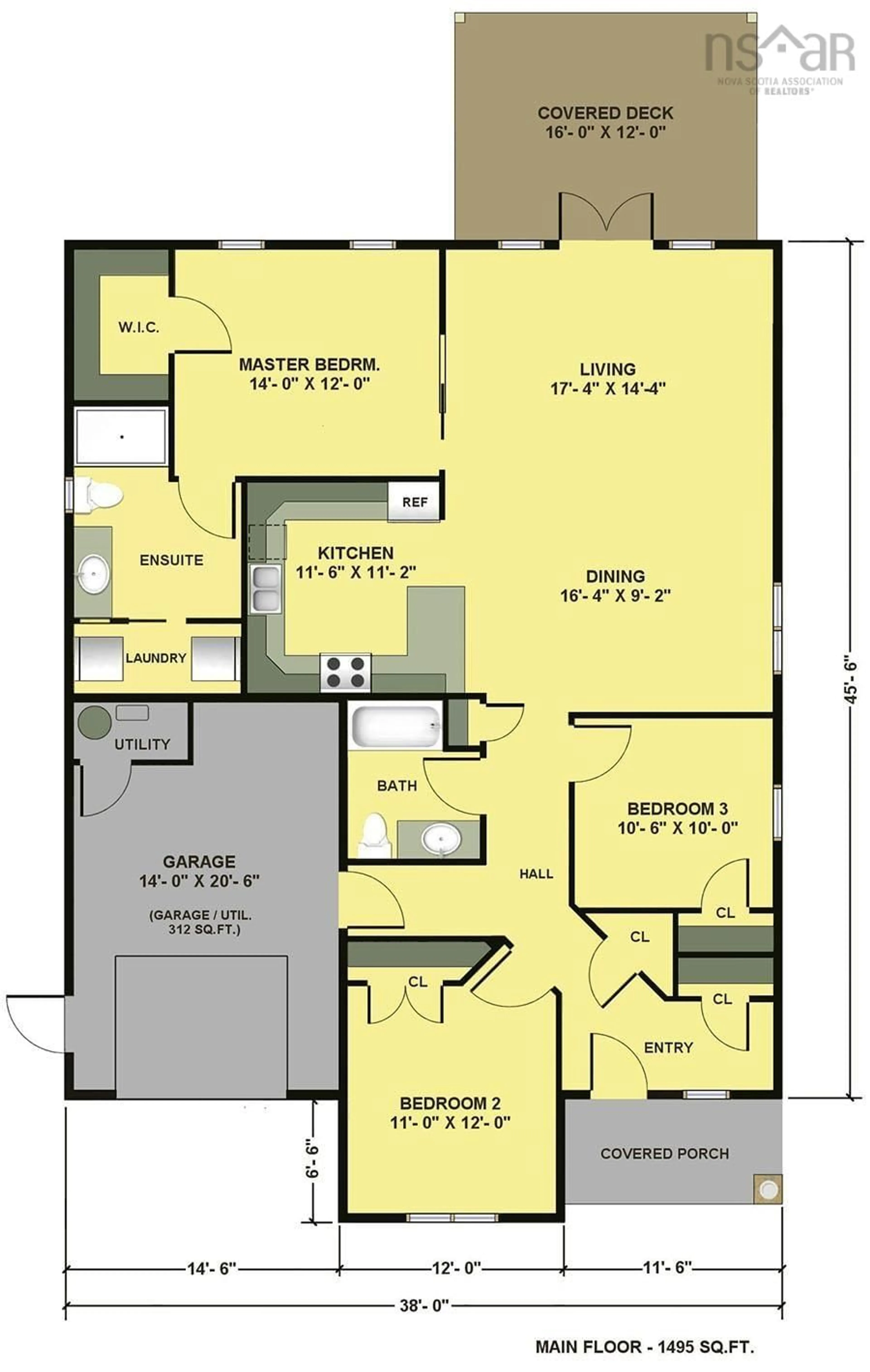 Floor plan for 265 Thistle St #Lot, Falmouth Nova Scotia B0N 2A0