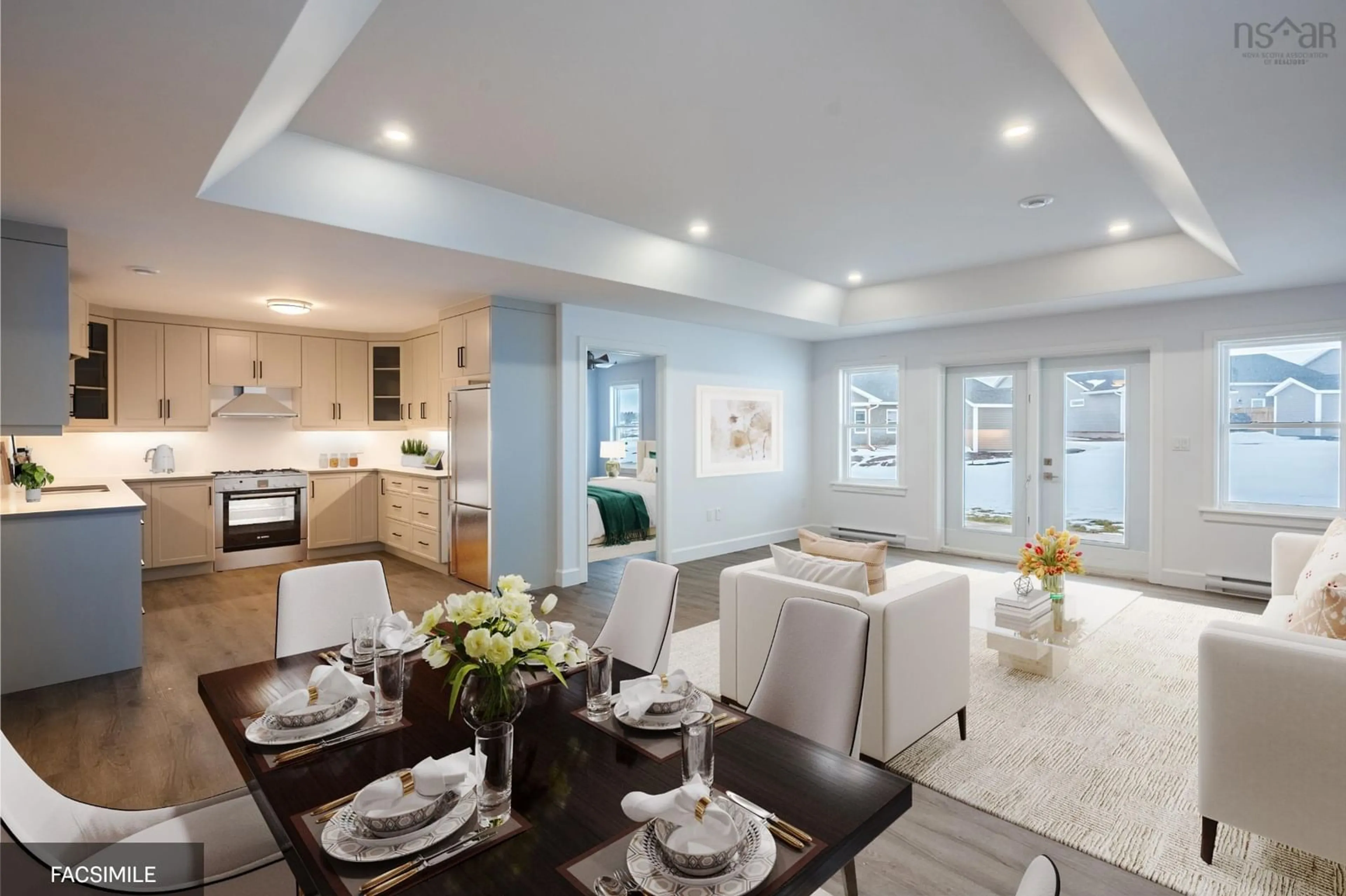 Open concept kitchen, unknown for 265 Thistle St #Lot, Falmouth Nova Scotia B0N 2A0