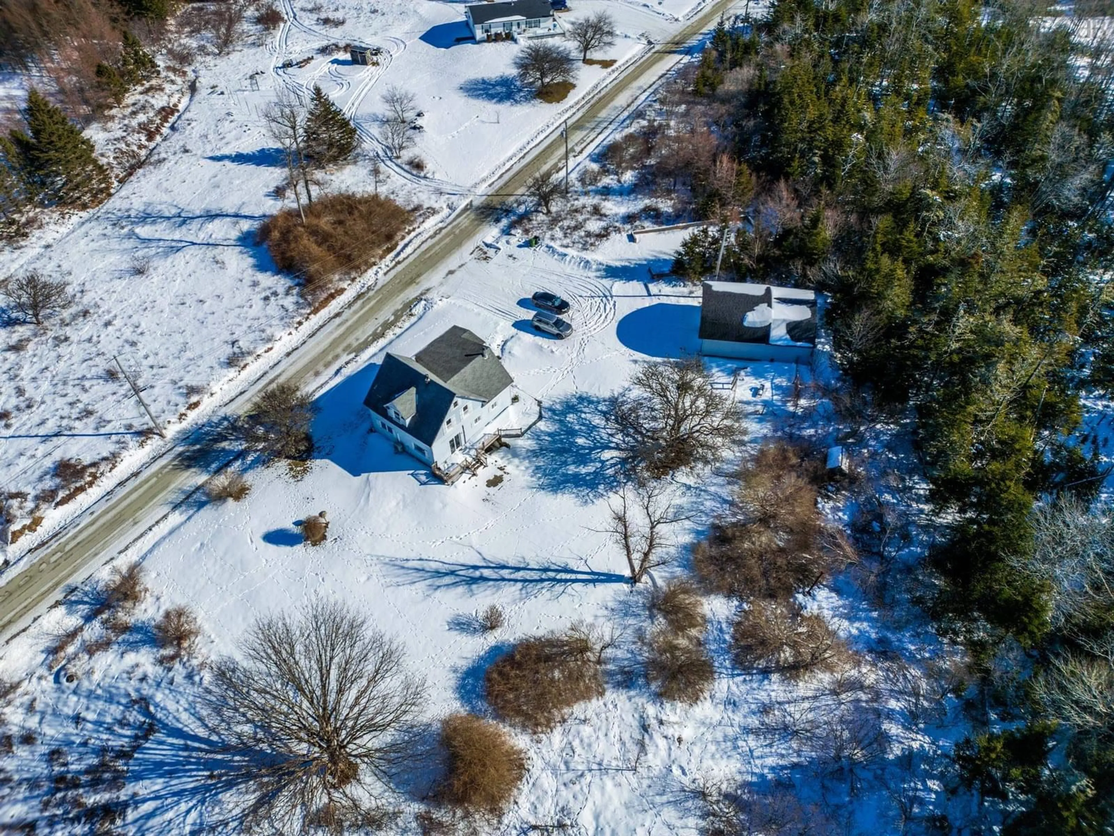 A pic from outside/outdoor area/front of a property/back of a property/a pic from drone, street for 90 Oak Park Rd, East Pubnico Nova Scotia B0W 2A0
