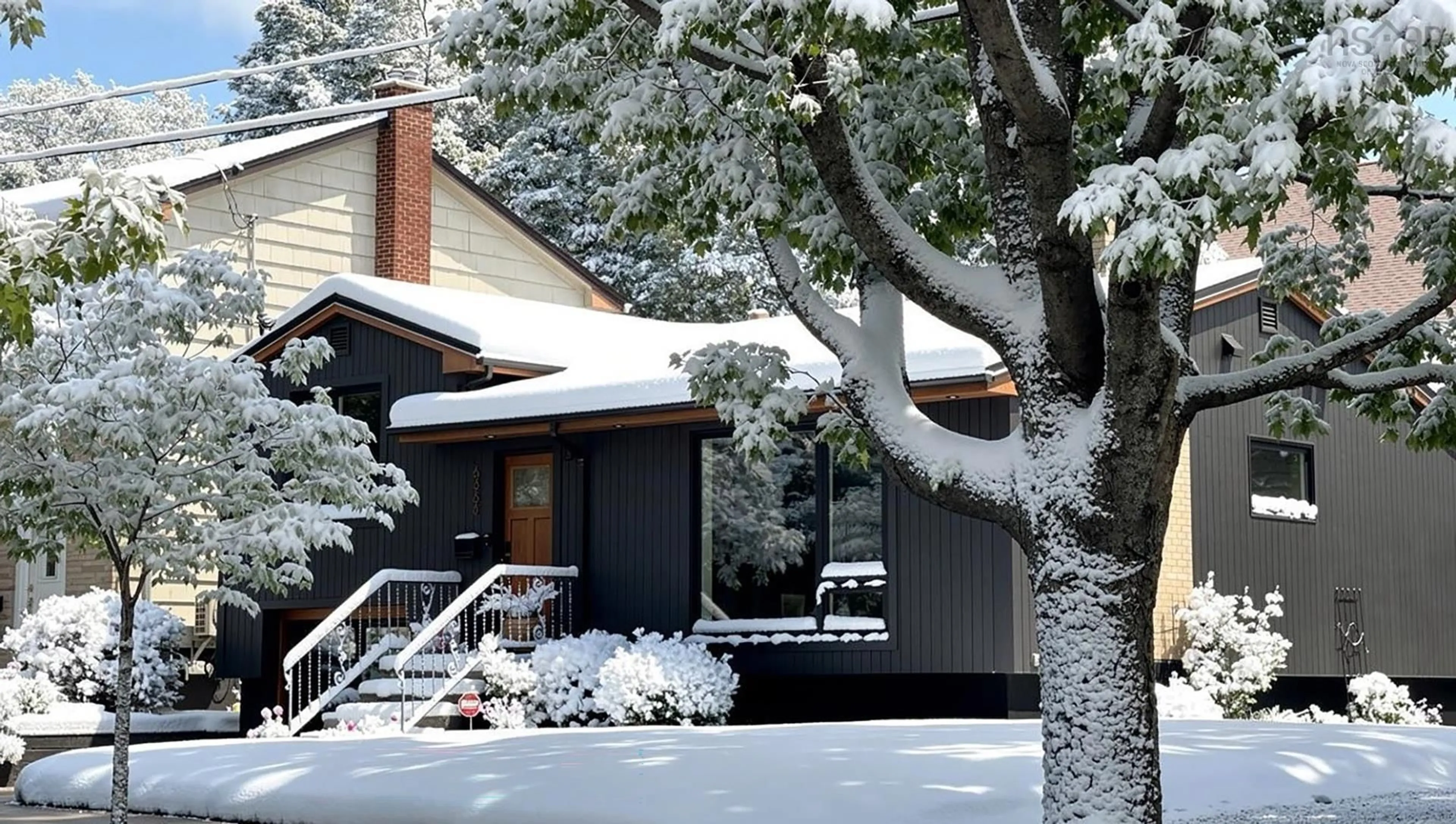 Home with vinyl exterior material, street for 6368 Edinburgh Street, Halifax Nova Scotia B3L 1W4