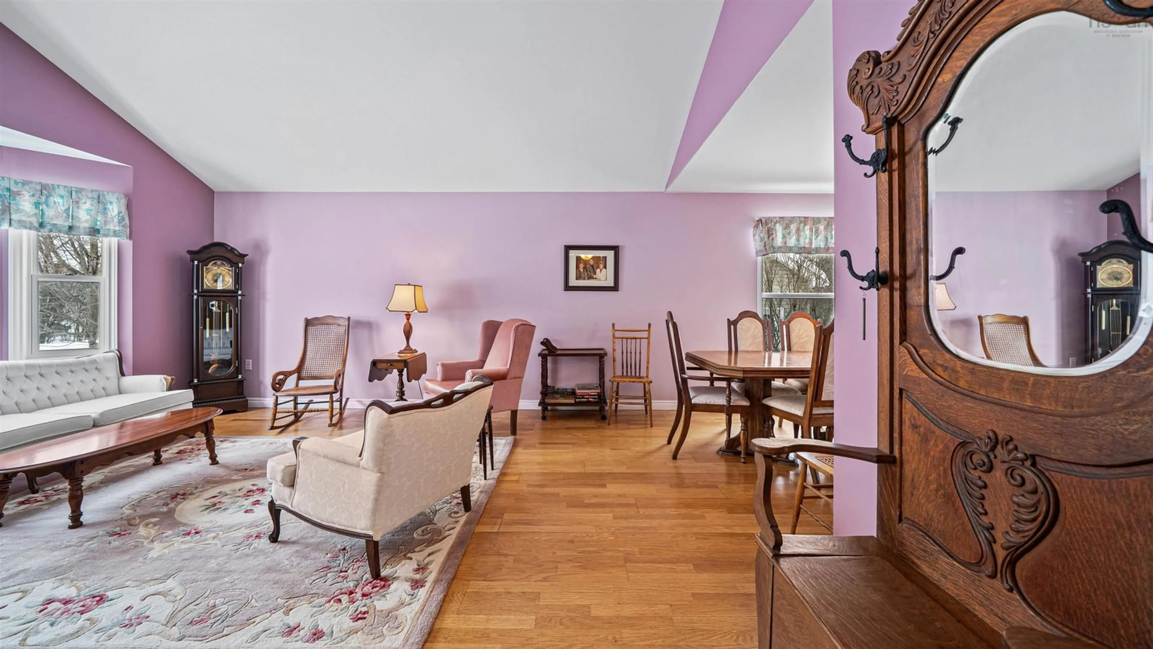 Living room with furniture, wood/laminate floor for 74 Terrace Heights Dr, New Glasgow Nova Scotia B2H 5V3