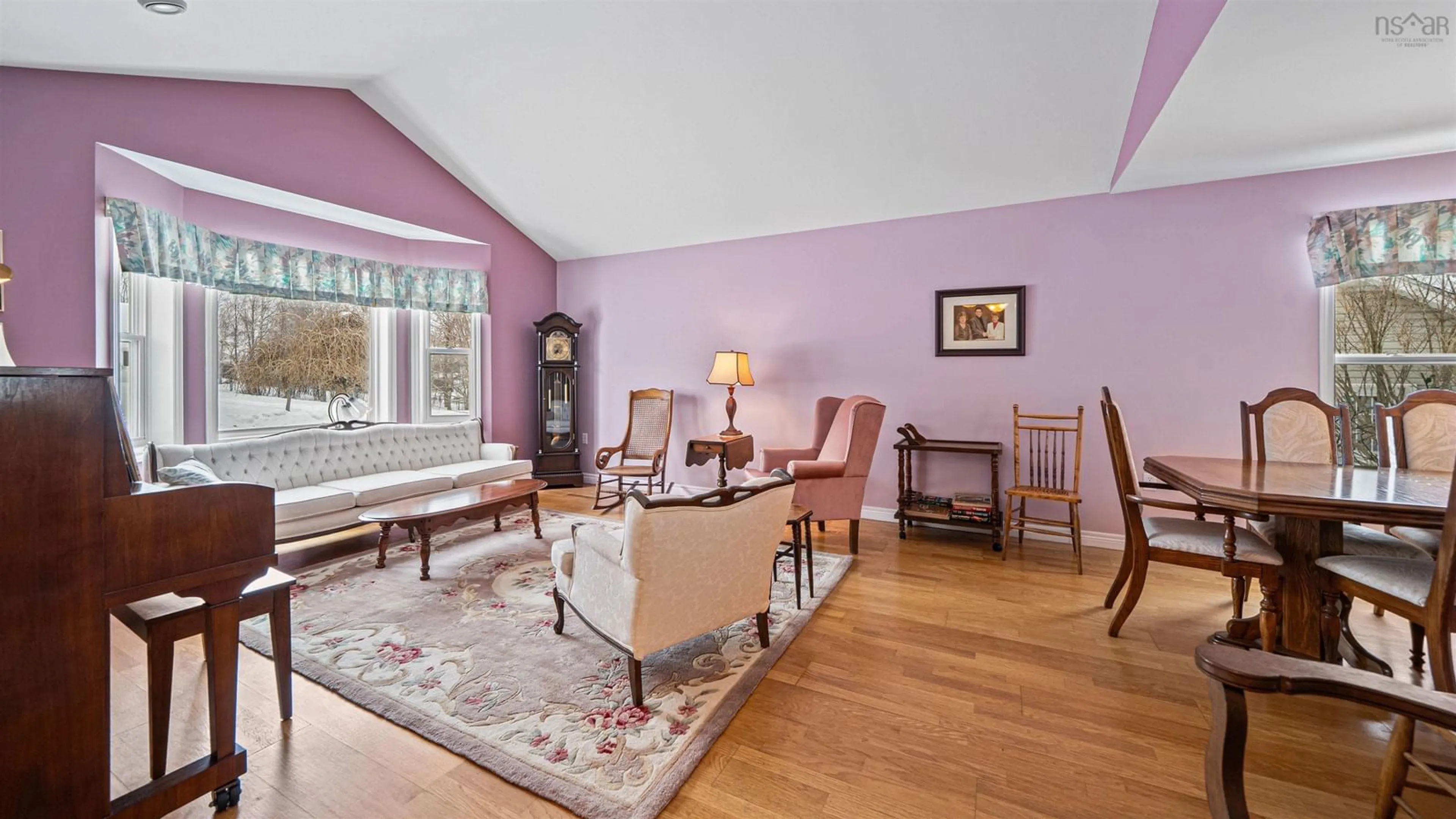 Living room with furniture, wood/laminate floor for 74 Terrace Heights Dr, New Glasgow Nova Scotia B2H 5V3