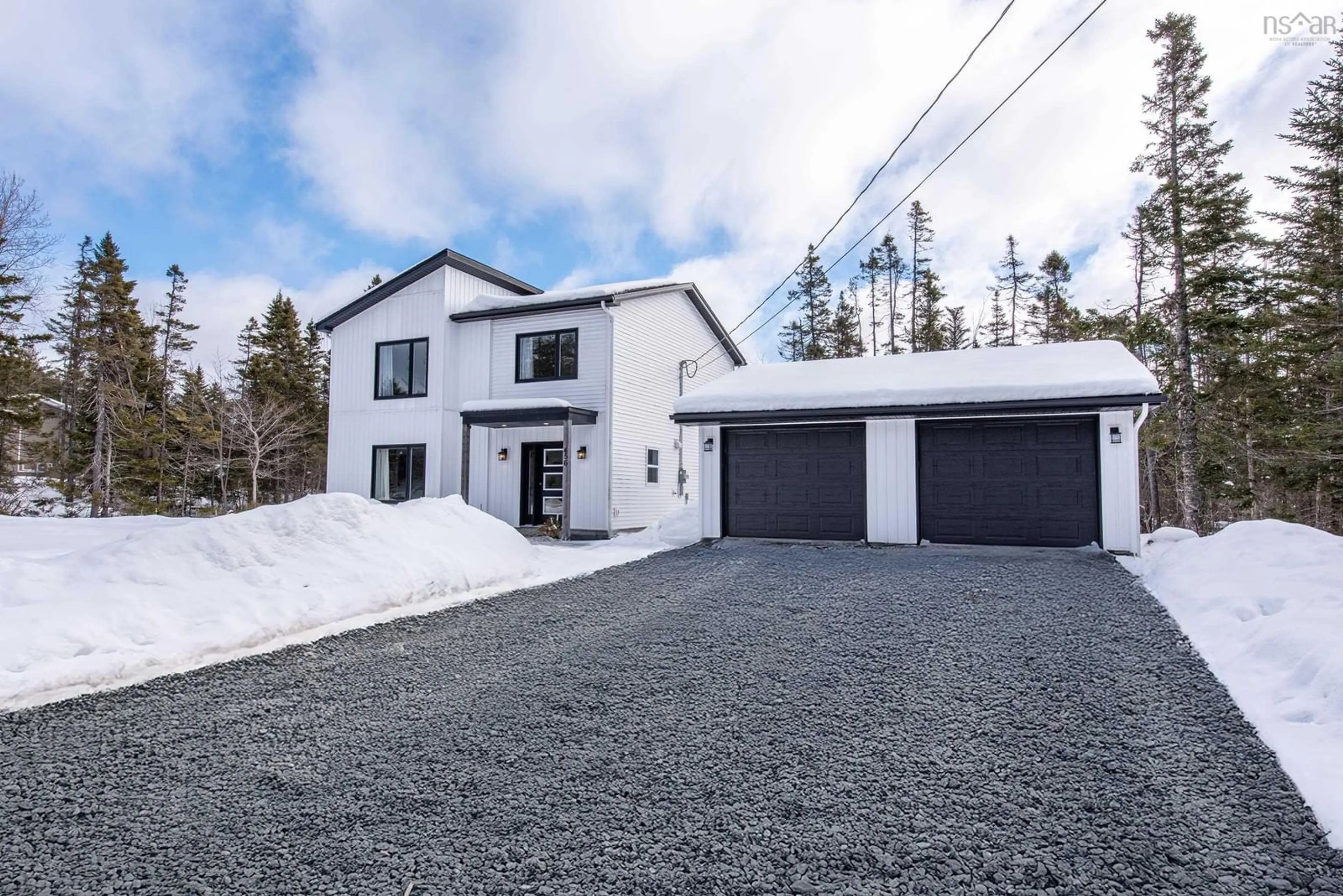 A pic from outside/outdoor area/front of a property/back of a property/a pic from drone, street for 456 Patton Rd, Upper Sackville Nova Scotia B4E 3B7