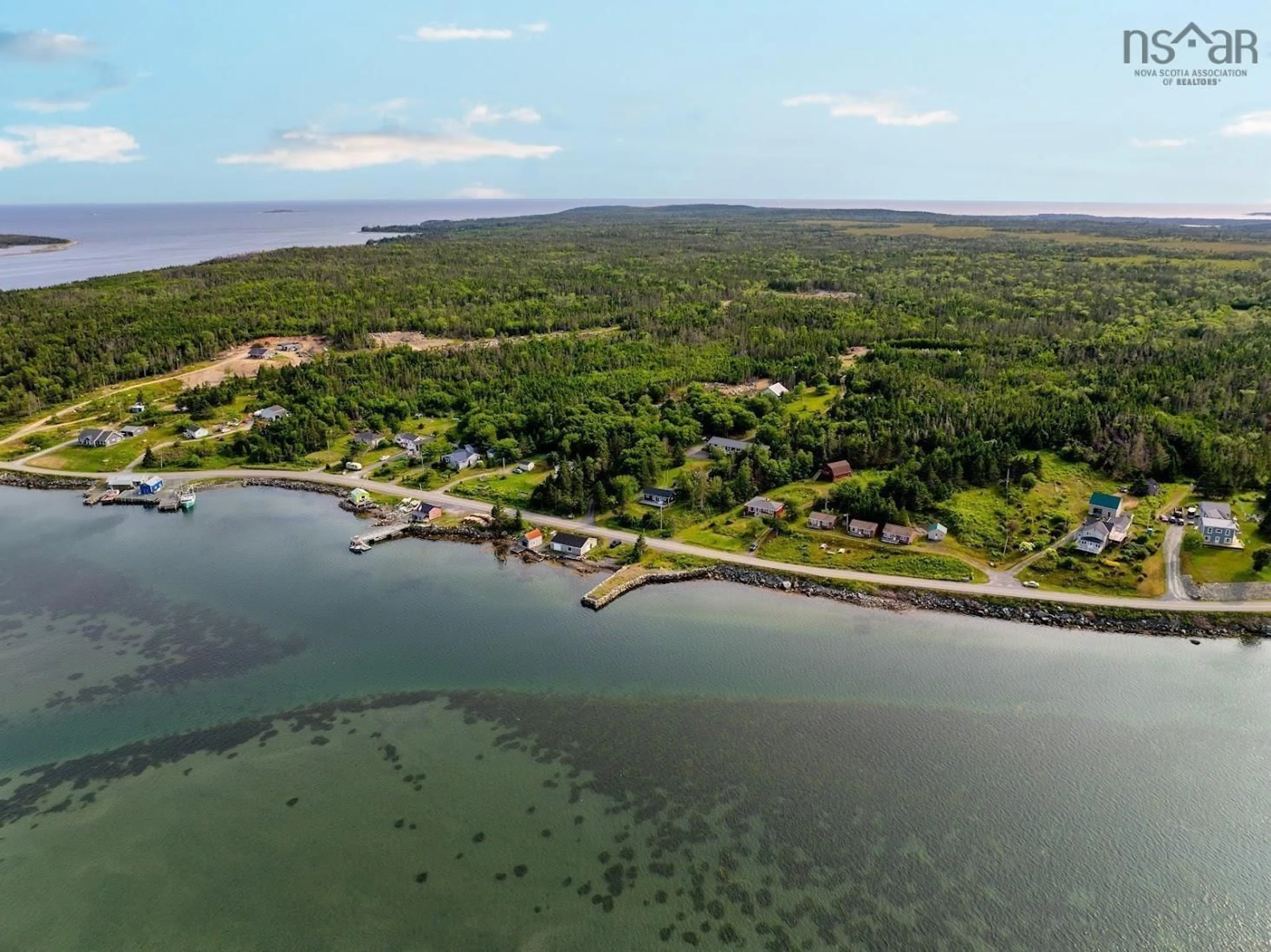 A pic from outside/outdoor area/front of a property/back of a property/a pic from drone, water/lake/river/ocean view for 1680 West Jeddore Rd, West Jeddore Nova Scotia B0J 2L0
