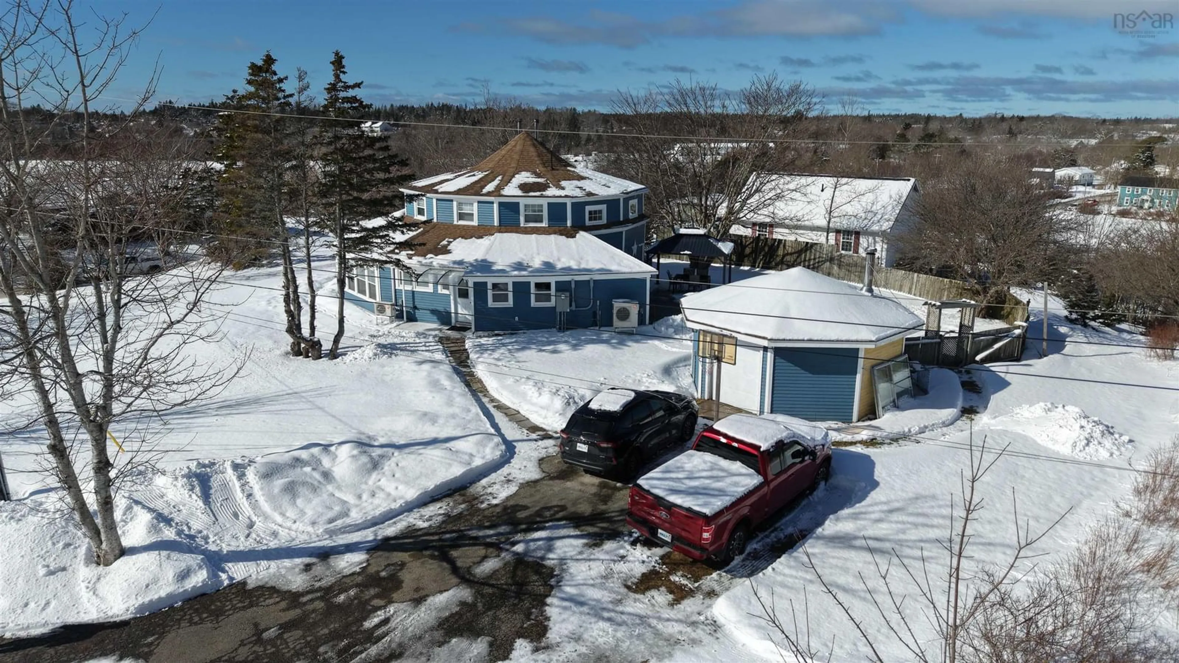 A pic from outside/outdoor area/front of a property/back of a property/a pic from drone, street for 7 Candy Lane, Hebron Nova Scotia B5A 5A7
