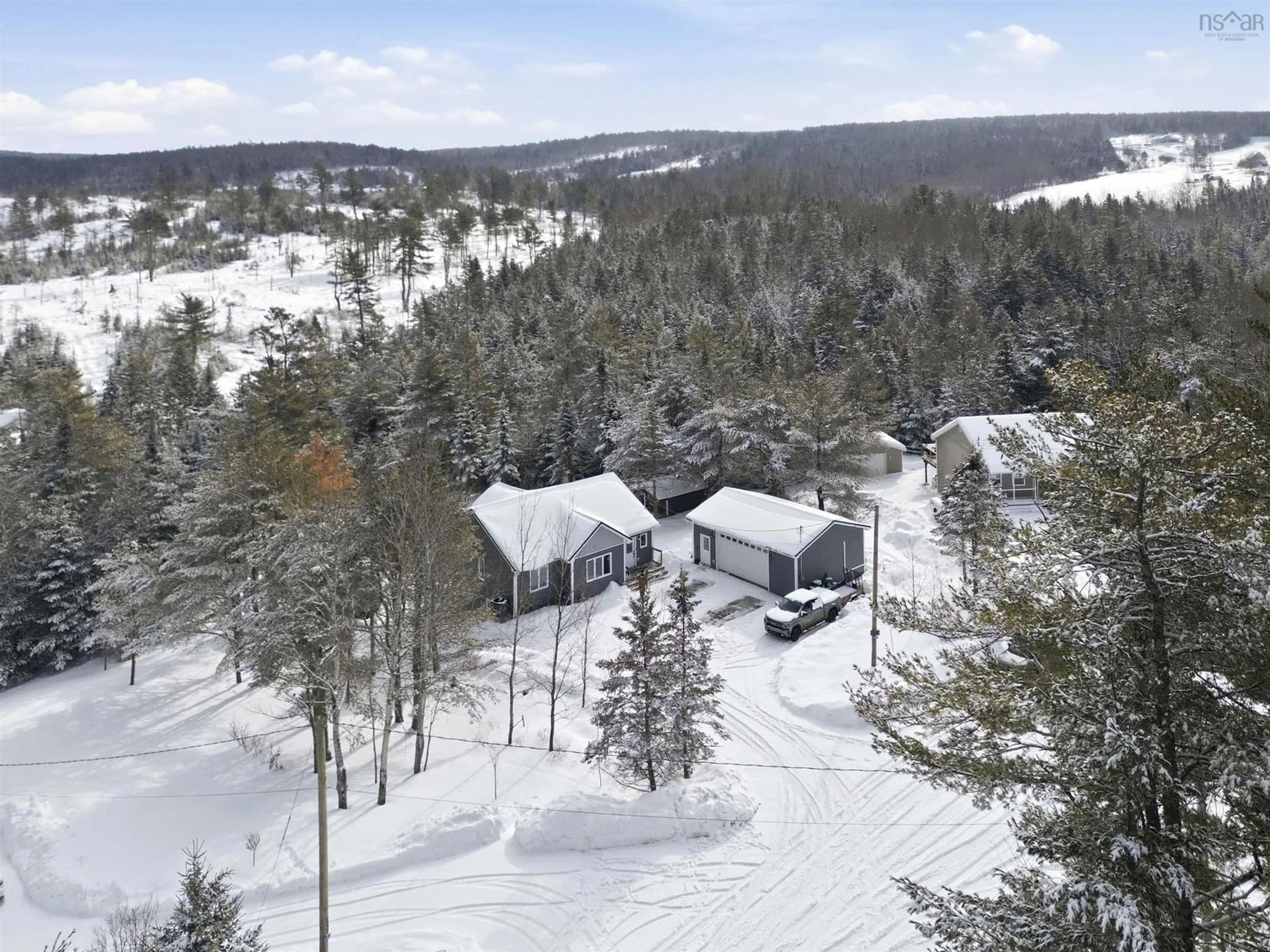 A pic from outside/outdoor area/front of a property/back of a property/a pic from drone, forest/trees view for 109 Ardoise Lane, Ardoise Nova Scotia B0N 1L0