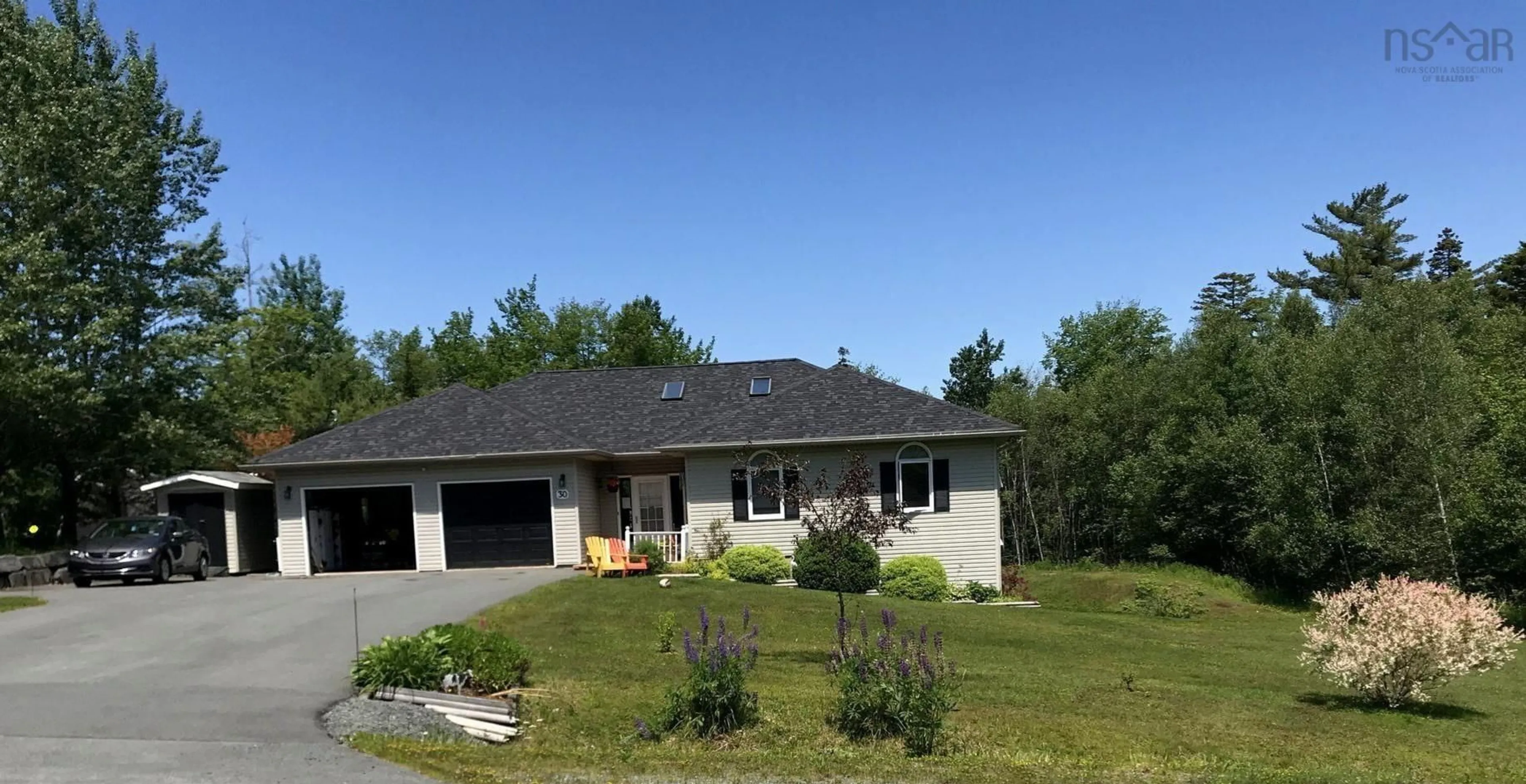 A pic from outside/outdoor area/front of a property/back of a property/a pic from drone, unknown for 30 Terry Rd, Windsor Junction Nova Scotia B2T 1G4