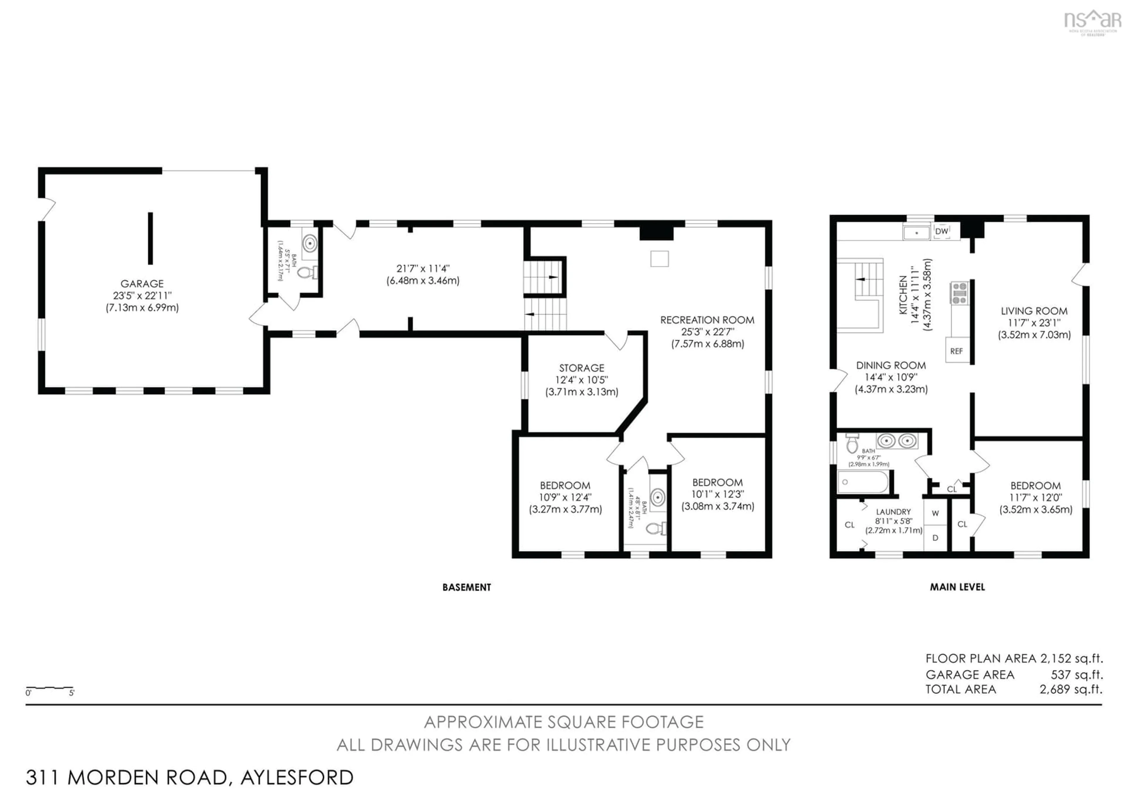 Floor plan for 311 Morden Rd, Selfridge Corner Nova Scotia B0P 1C0