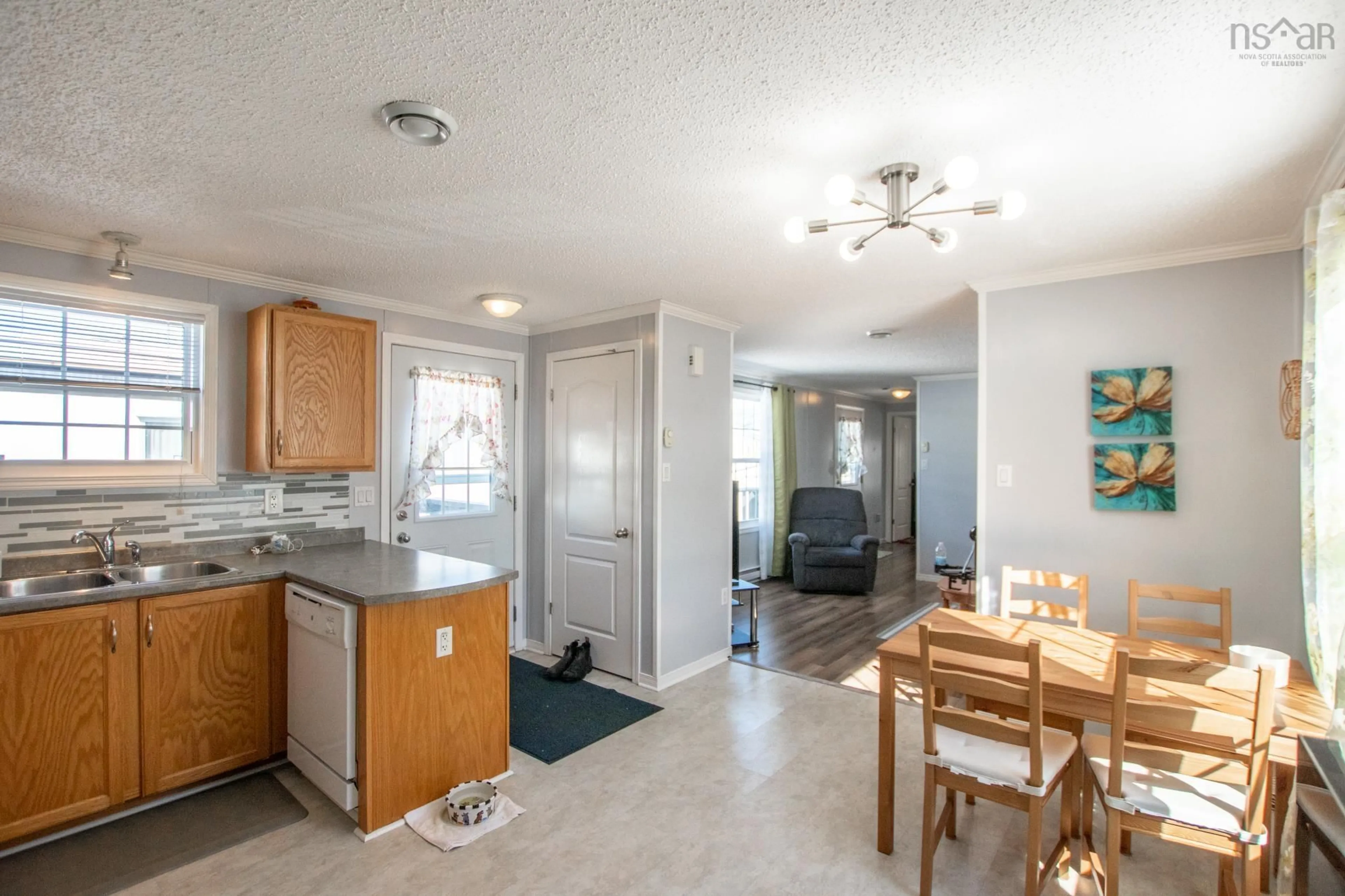 Open concept kitchen, ceramic/tile floor for 17 General Ave, Halifax Nova Scotia B3M 1E7