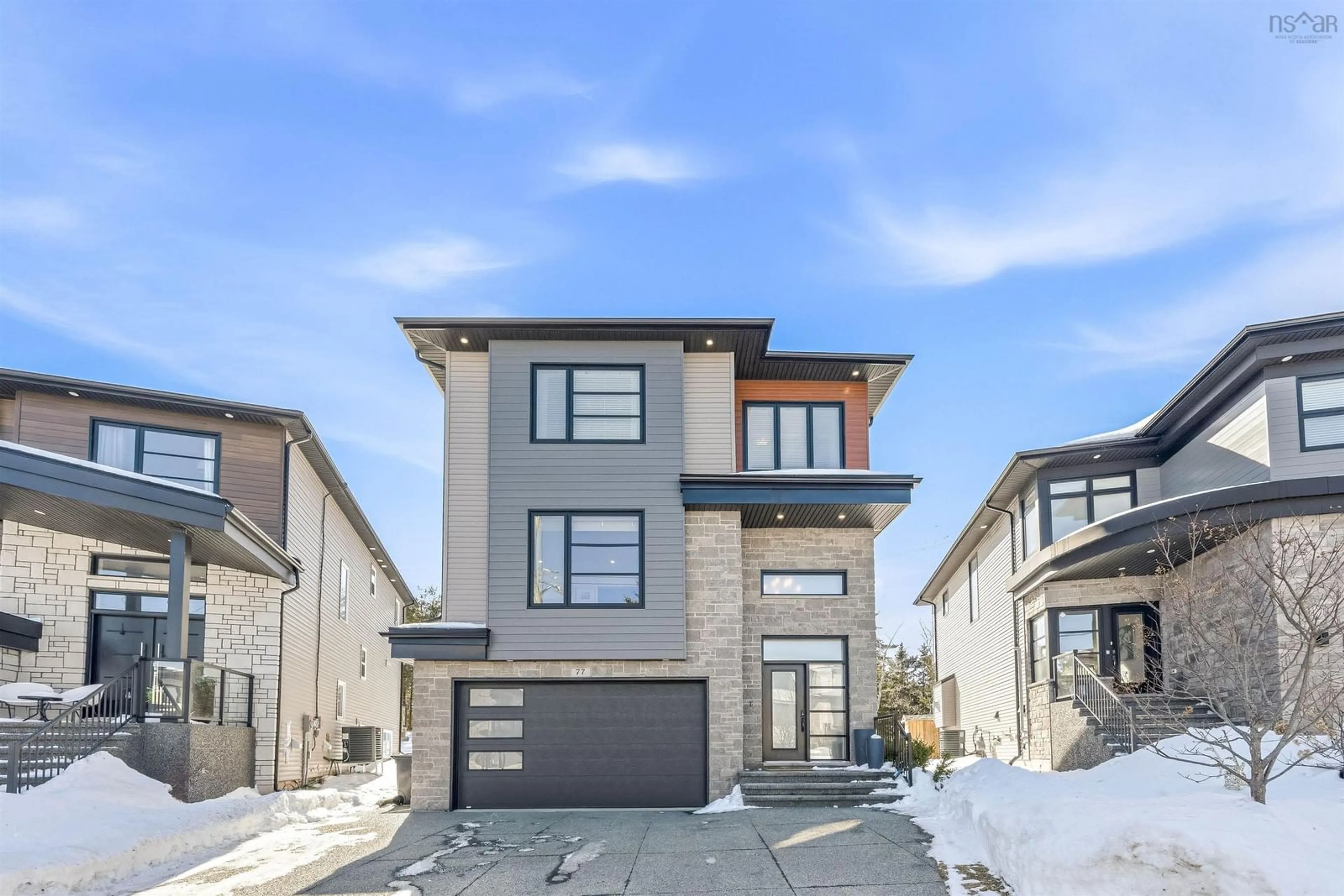 Home with brick exterior material, street for 77 Samaa Crt, West Bedford Nova Scotia B3M 2C8