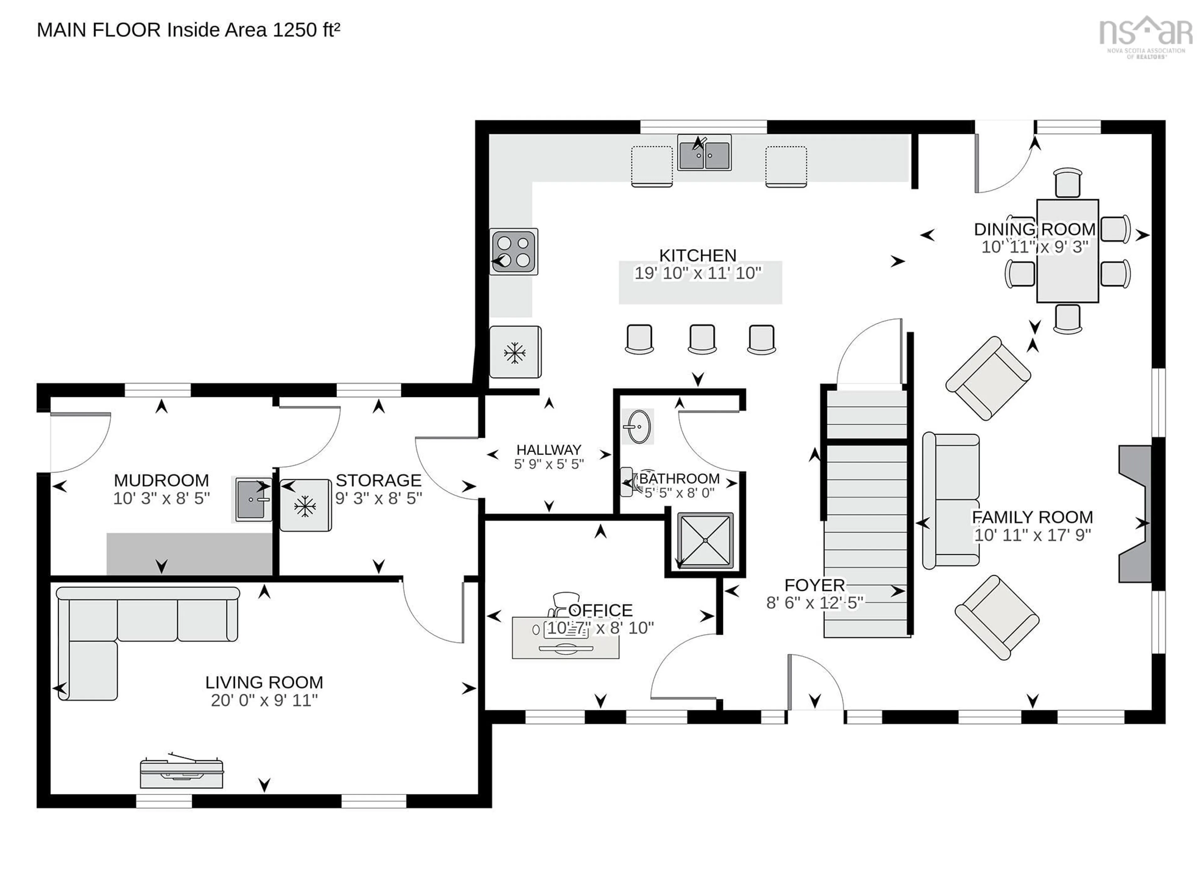 Floor plan for 9409 Highway 215, Pembroke Nova Scotia B0N 2R0