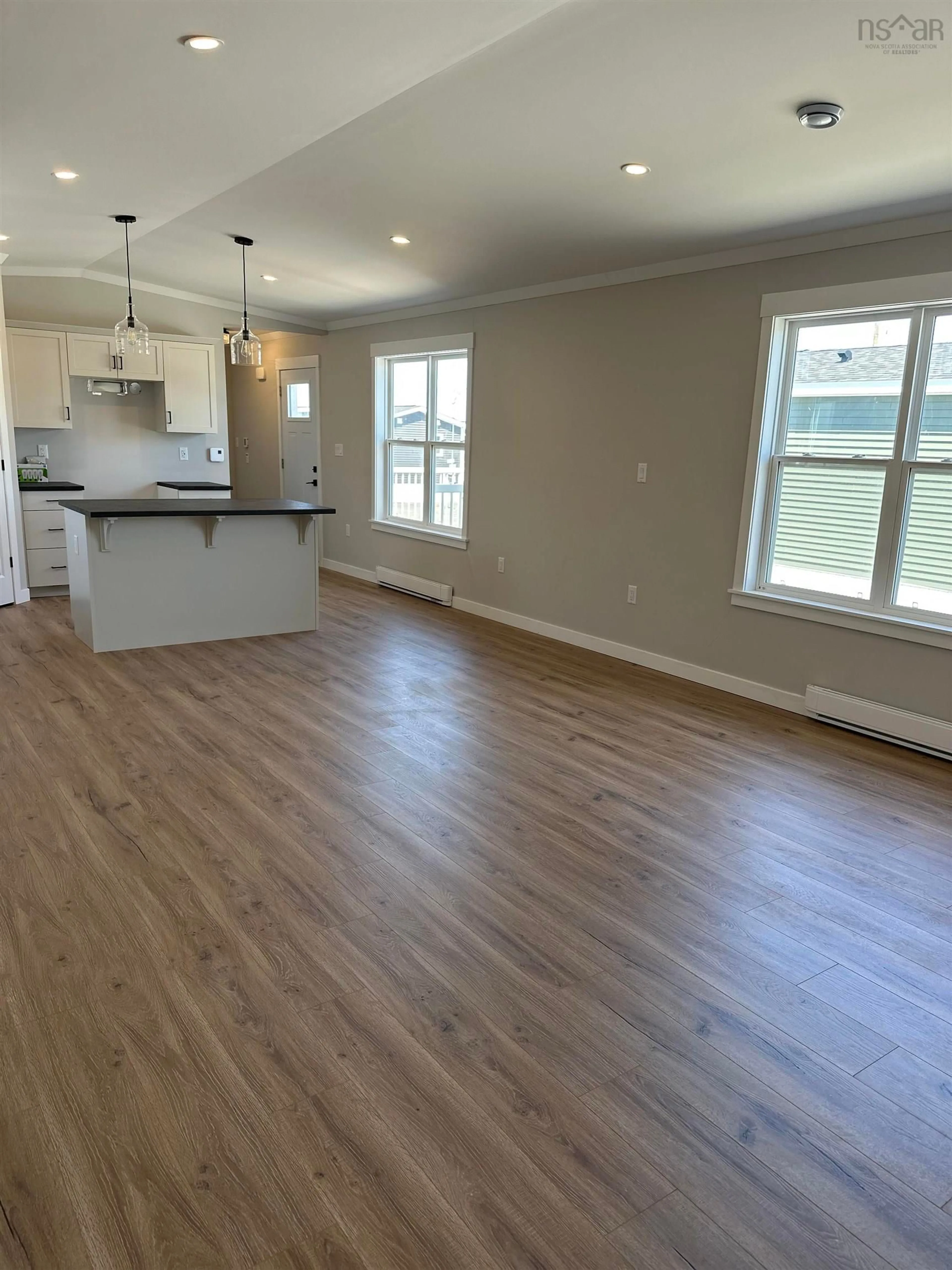 Open concept kitchen, wood/laminate floor for 501 Ludlow Crt #Lot 501, Elmsdale Nova Scotia B2S 0H4
