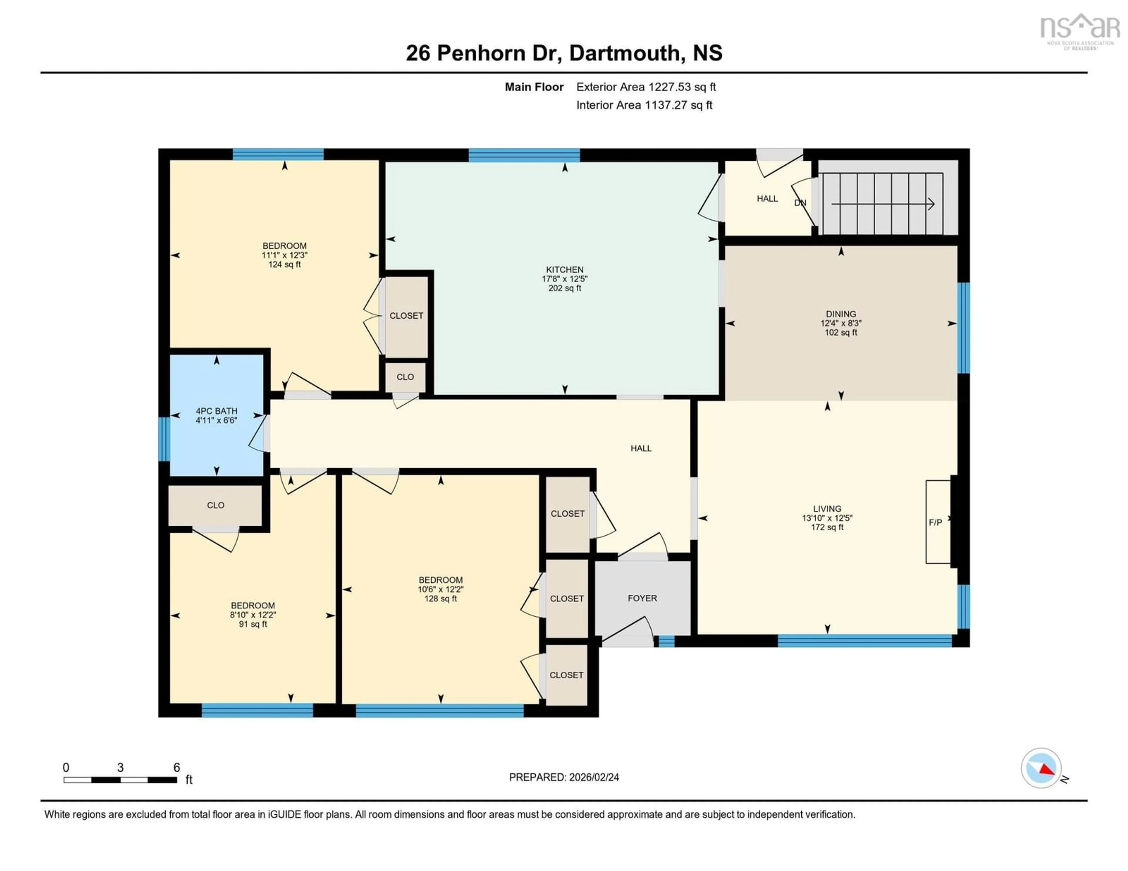 Floor plan for 26 Penhorn Dr, Dartmouth Nova Scotia B2Y 3K3