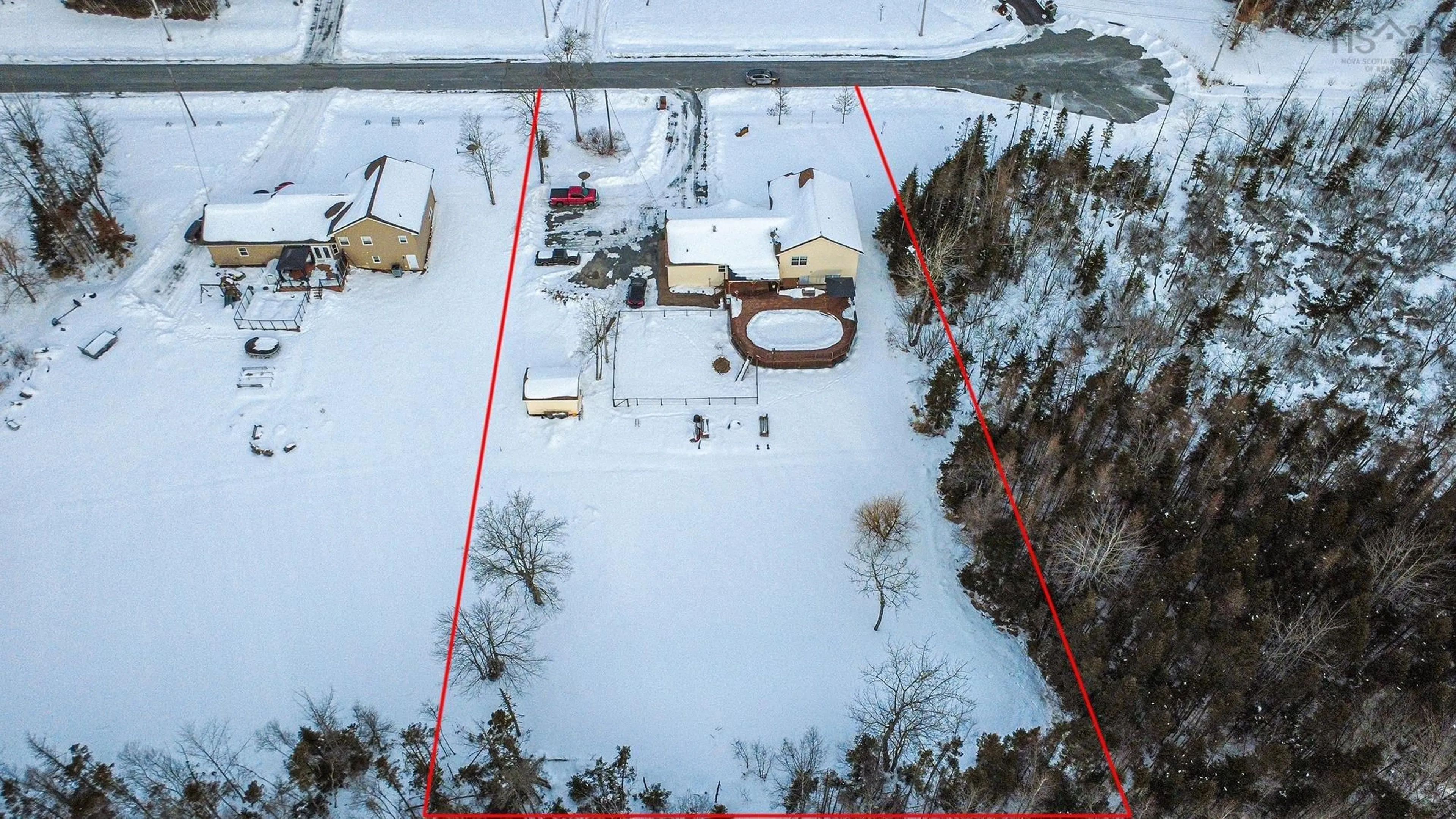 A pic from outside/outdoor area/front of a property/back of a property/a pic from drone, building for 110 Ridge Wood Crt, Belnan Nova Scotia B2S 0A8