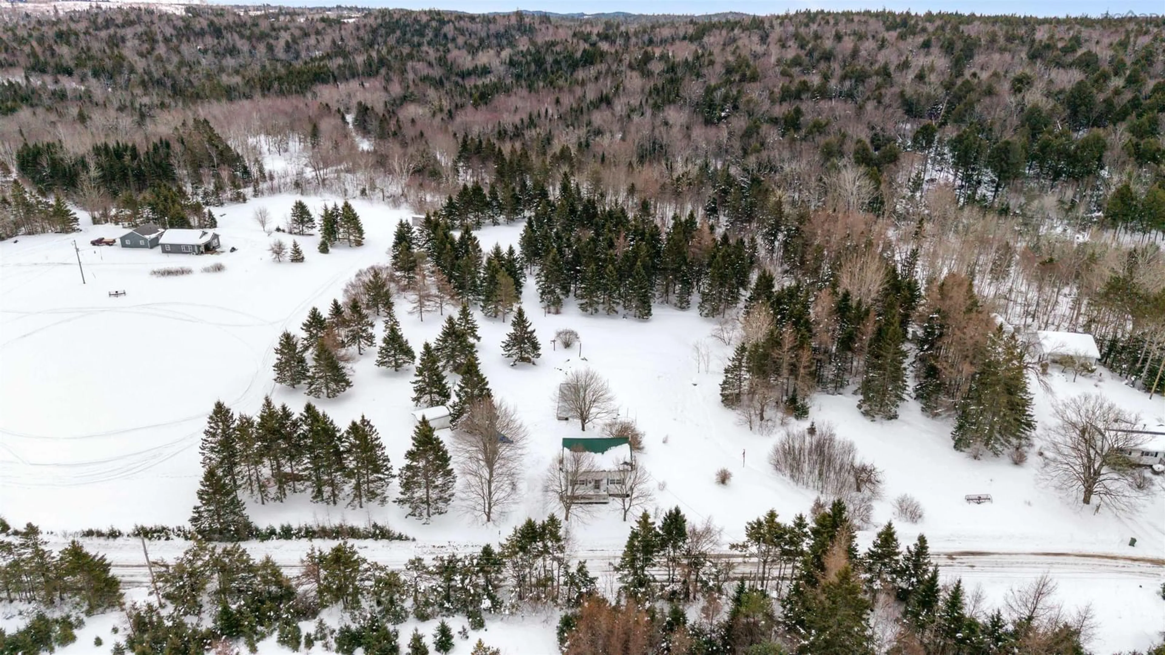A pic from outside/outdoor area/front of a property/back of a property/a pic from drone, forest/trees view for 372 Lays Lake Rd, Meaghers Grant Nova Scotia B0N 1V0