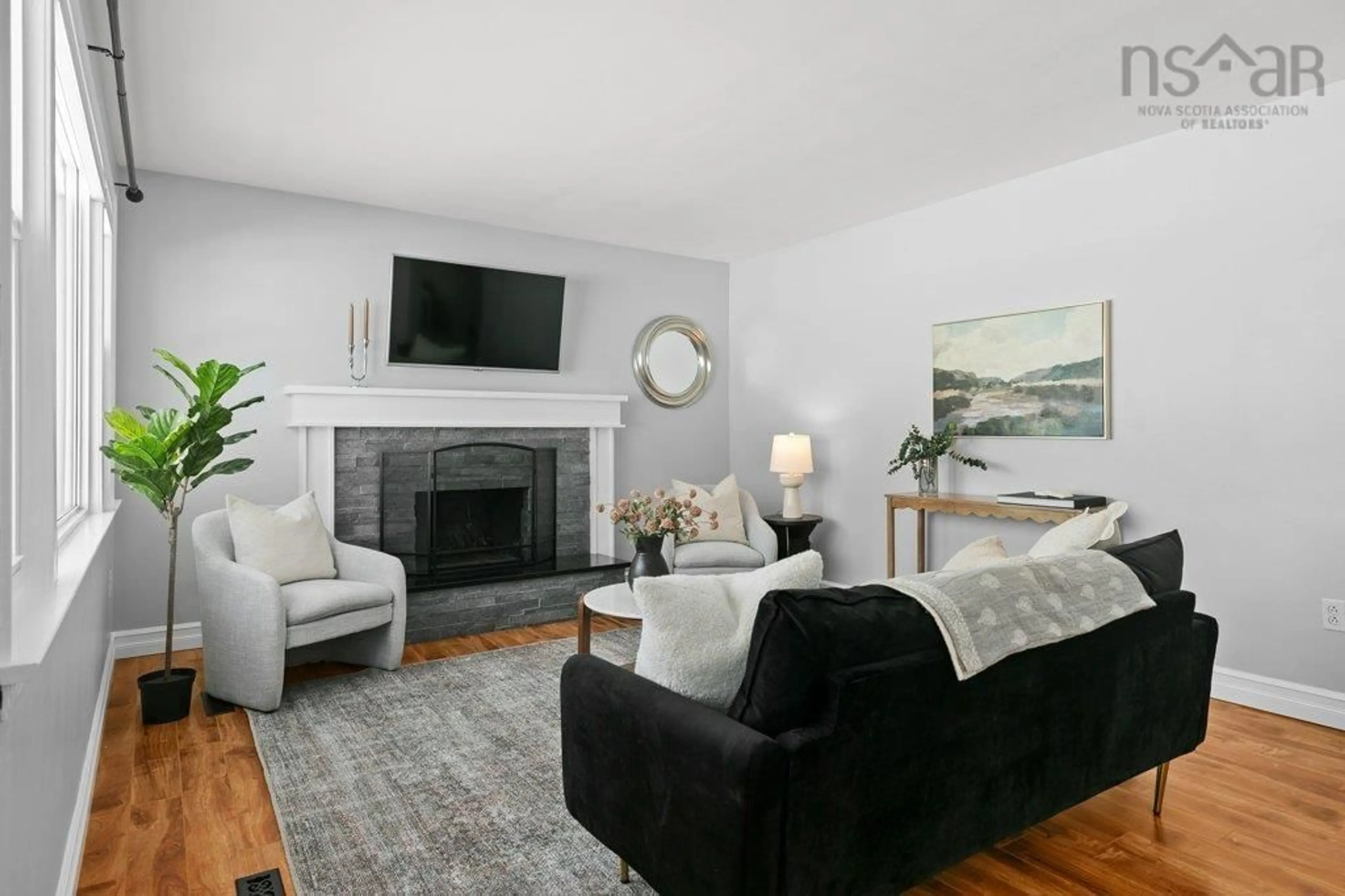 Living room with furniture, unknown for 29 Caudle Park Cres, Lower Sackville Nova Scotia B4C 1Z3