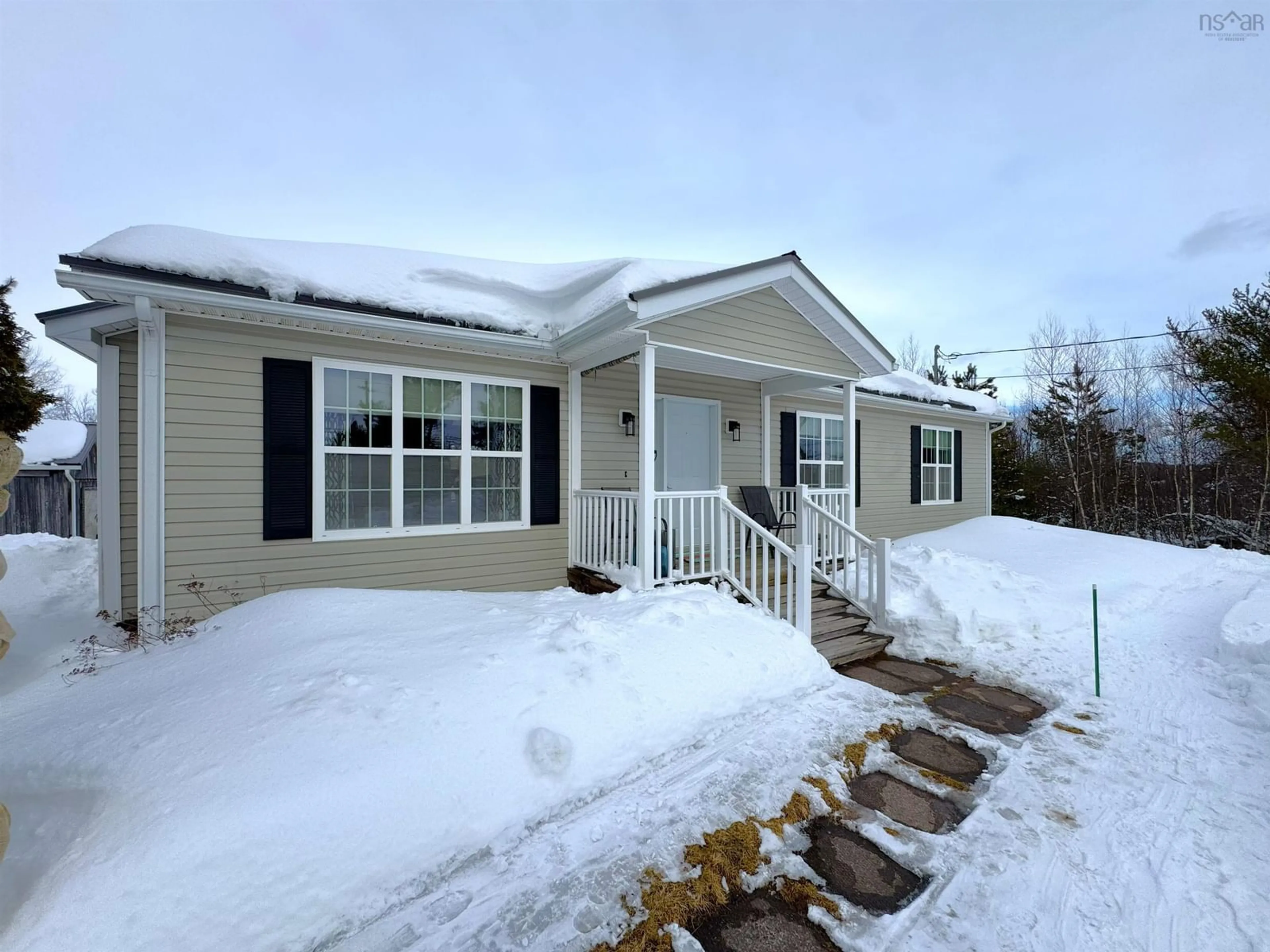 Home with vinyl exterior material, street for 18 Greenhill Rd, Alma Nova Scotia B0K 2A0