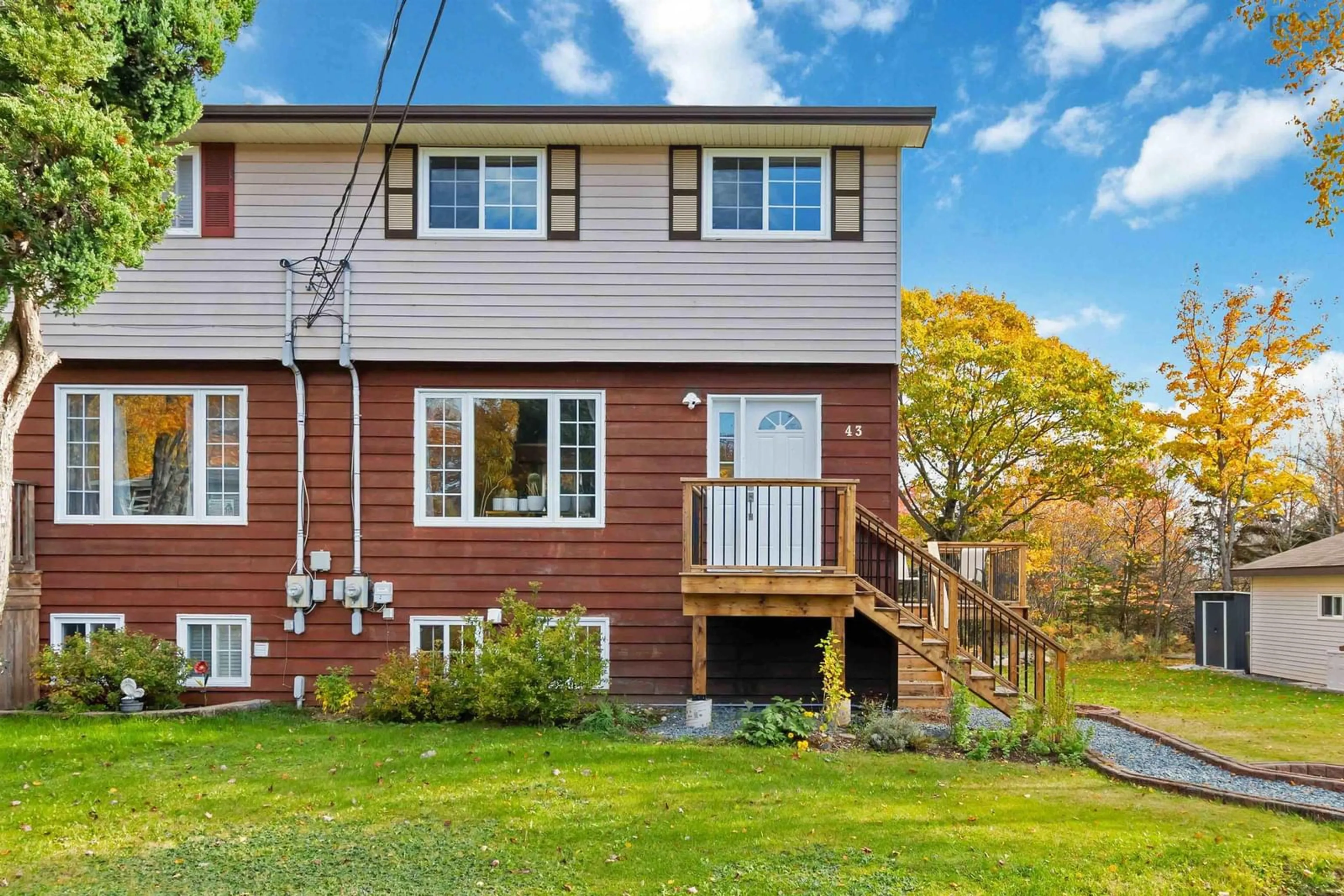 Home with vinyl exterior material, street for 43 Kilgar Rd, Eastern Passage Nova Scotia B3G 1P4