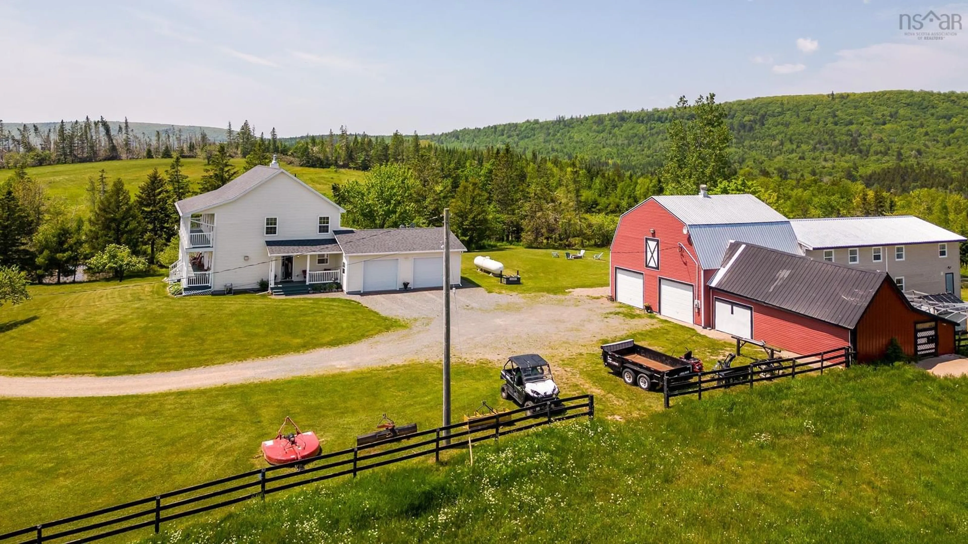 A pic from outside/outdoor area/front of a property/back of a property/a pic from drone, unknown for 2569 Highway 2, Carrs Brook Nova Scotia B0M 1B0