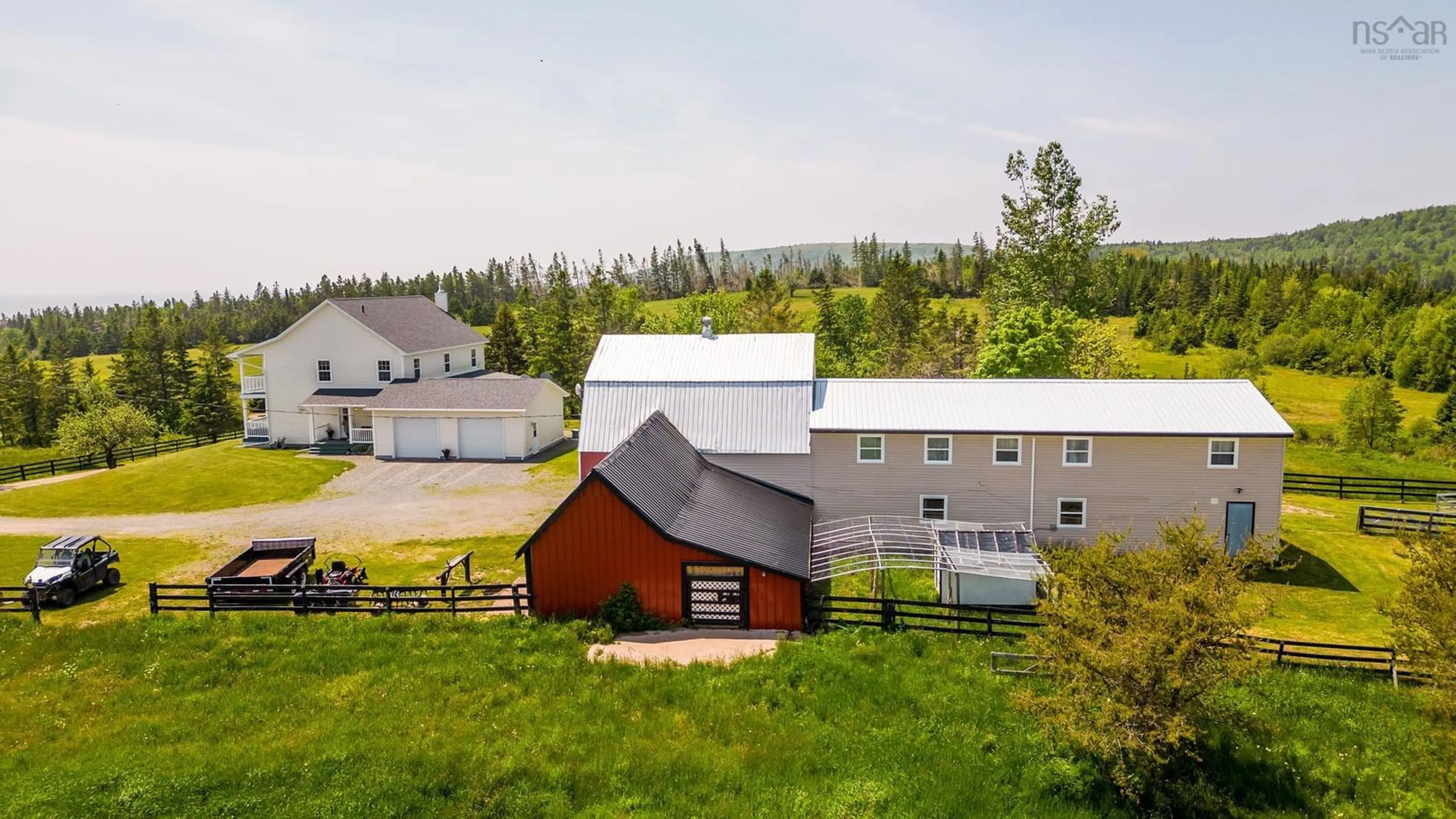 A pic from outside/outdoor area/front of a property/back of a property/a pic from drone, unknown for 2569 Highway 2, Carrs Brook Nova Scotia B0M 1B0