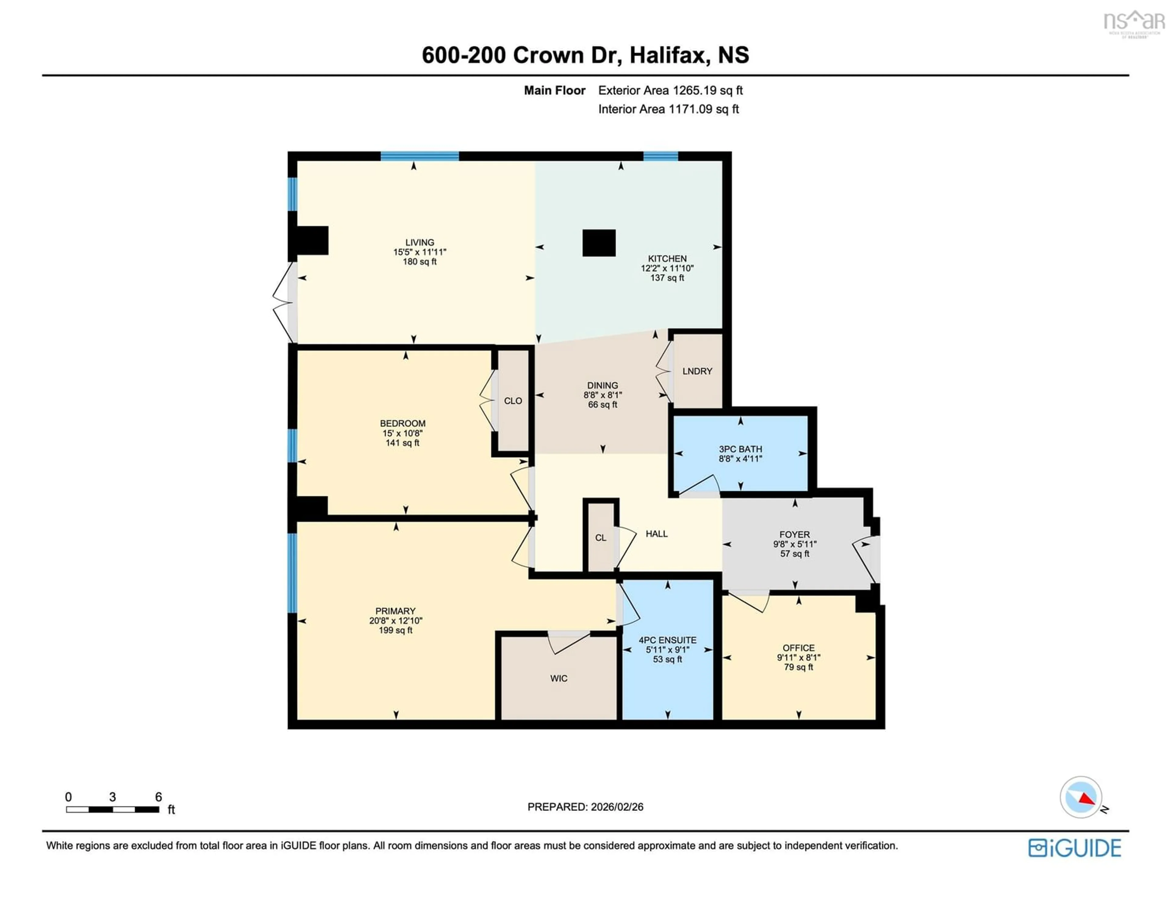 Floor plan for 200 Crown Dr #600, Halifax Nova Scotia B3N 0B1