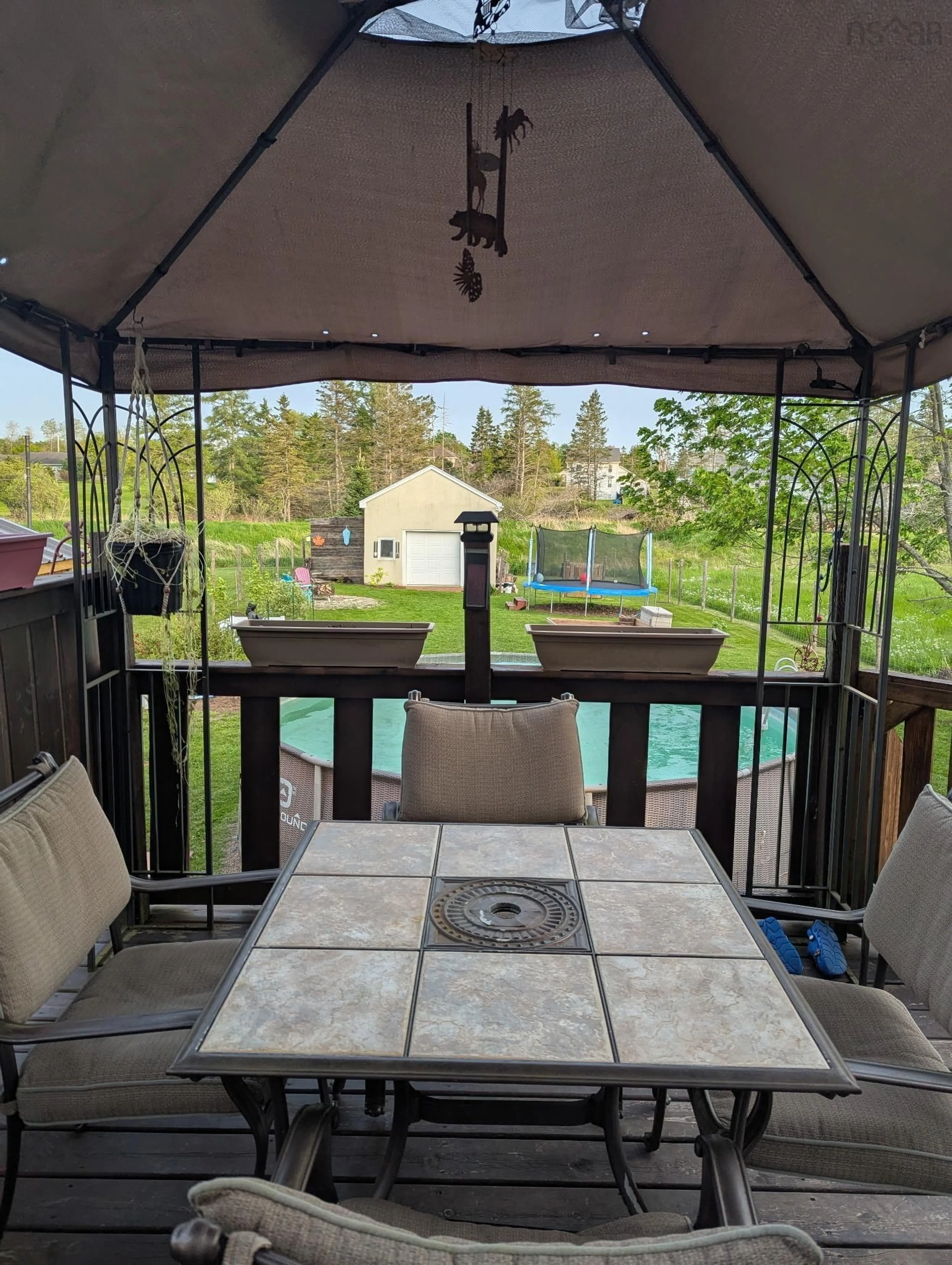 Patio, water/lake/river/ocean view for 400 Pictou Rd, Bible Hill Nova Scotia B2N 2T7