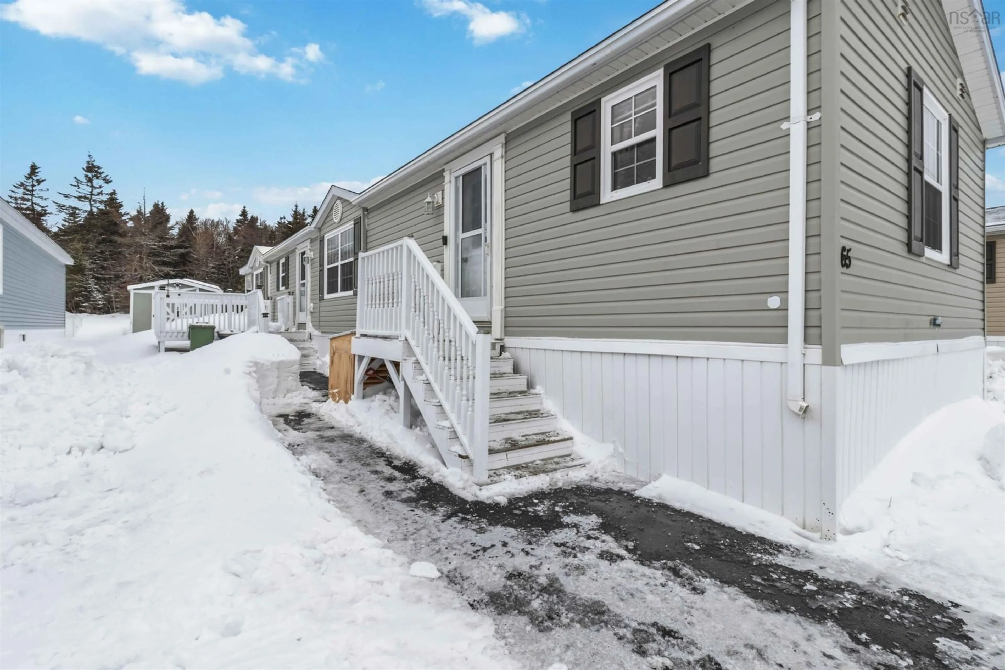 Home with vinyl exterior material, street for 65 Bonavista Dr, Harrietsfield Nova Scotia B3V 0B8