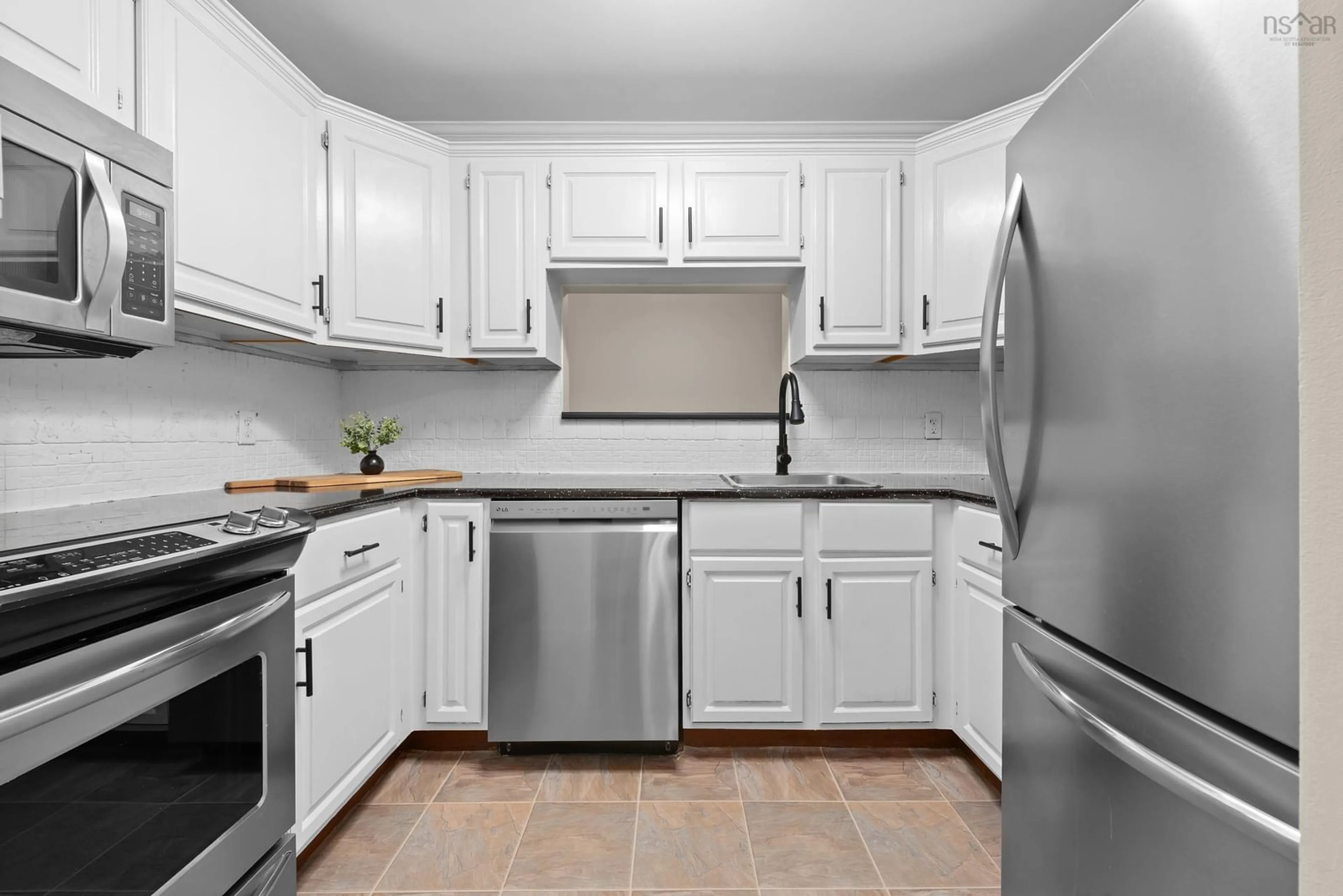 Standard kitchen, ceramic/tile floor for 2 Lombardy Lane #101, Dartmouth Nova Scotia B2X 3E4