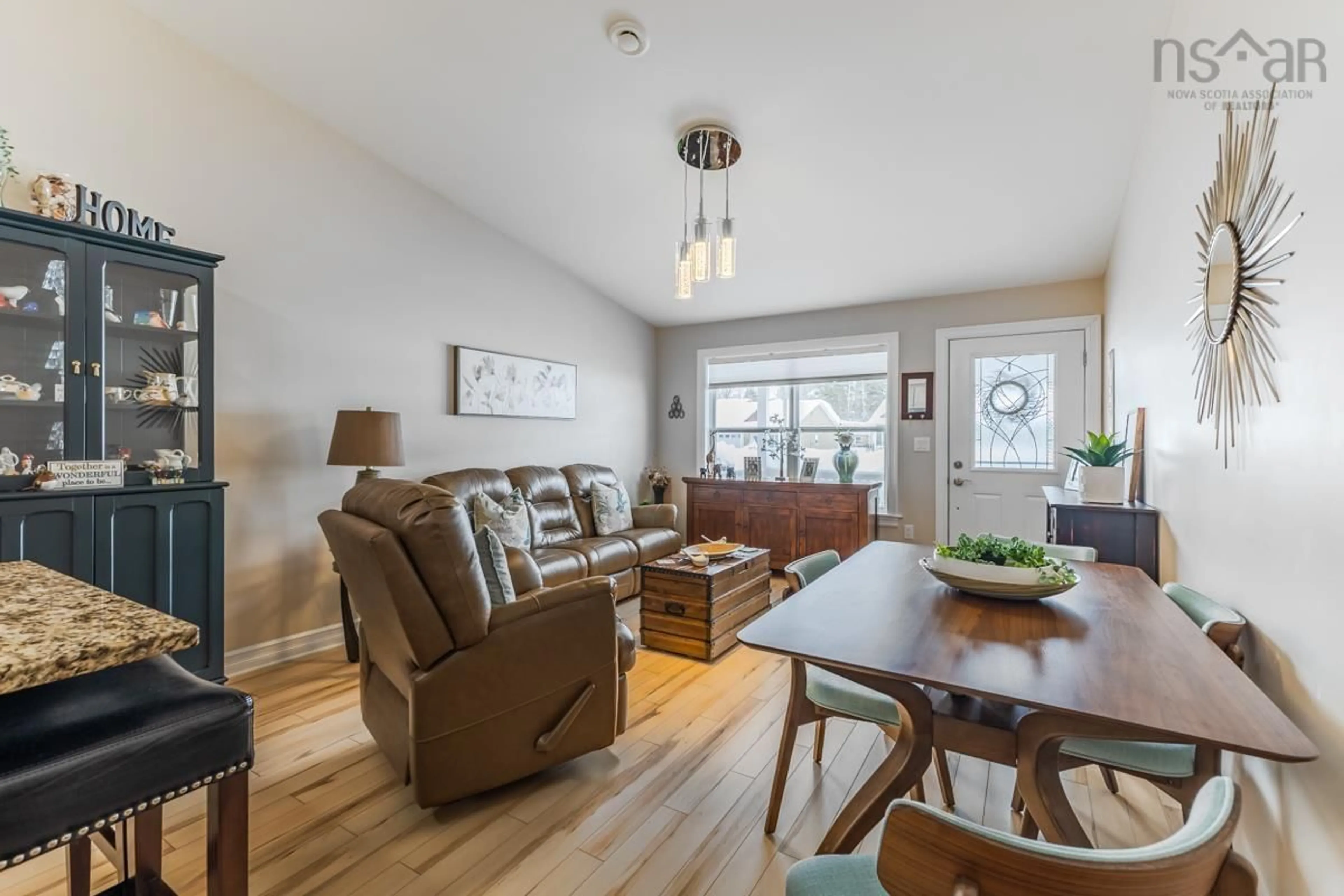 Living room with furniture, wood/laminate floor for 30 Covington Pl, Bible Hill Nova Scotia B2N 0J8