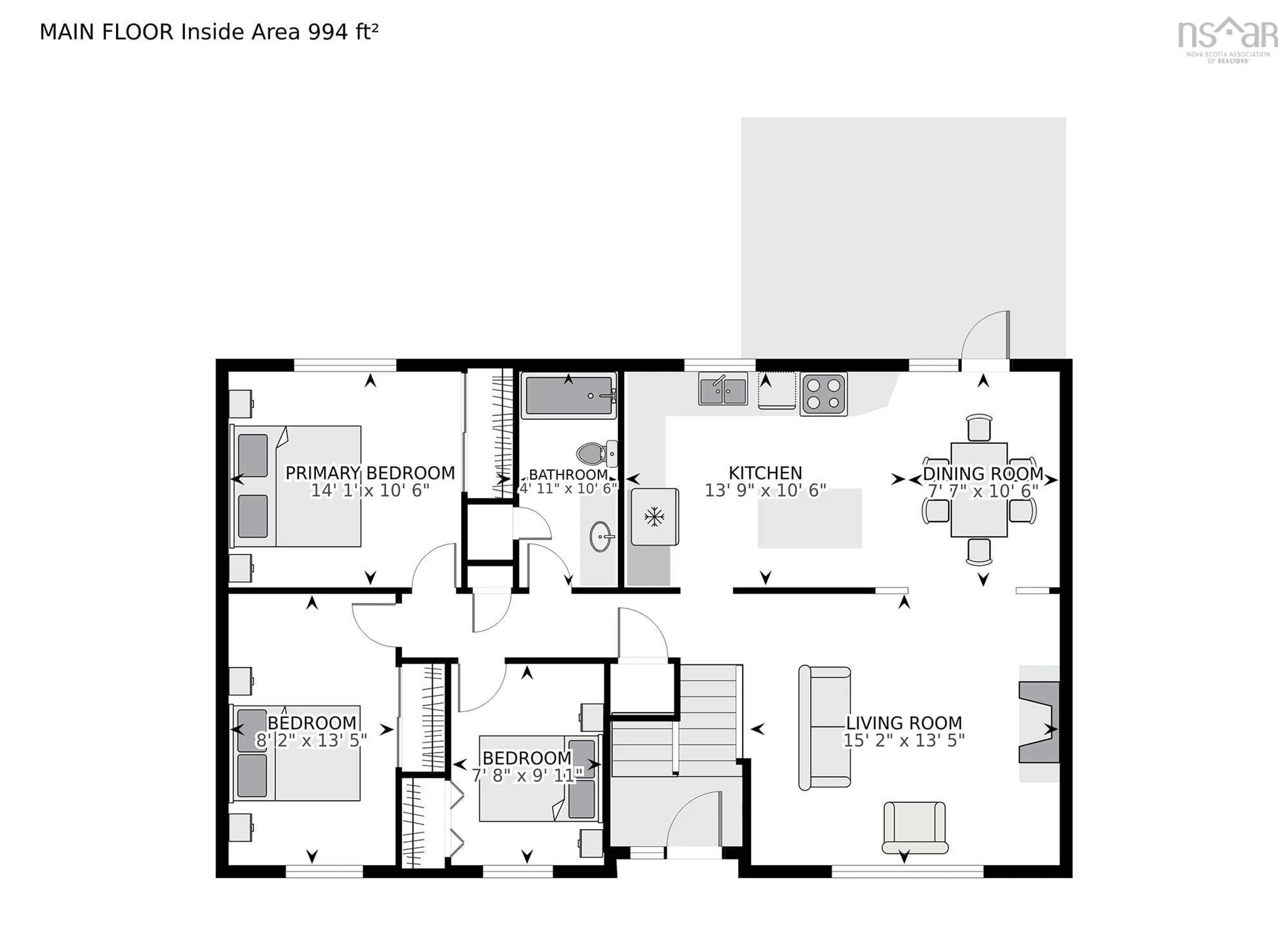Floor plan for 73 Union St, Bedford Nova Scotia B4A 2B6