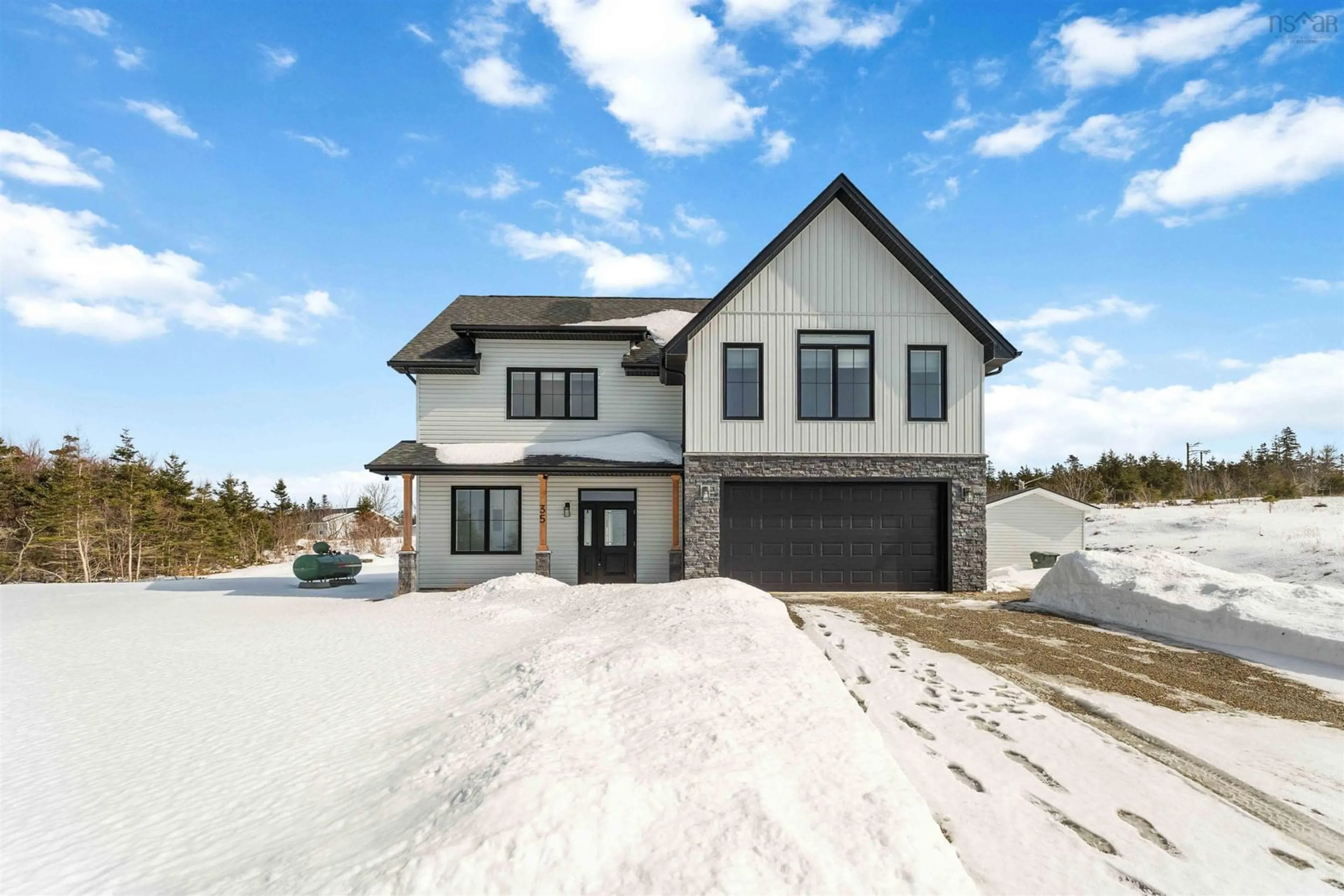 Home with brick exterior material, street for 35 Seeland Ave, Brooklyn Nova Scotia B5A 0E2