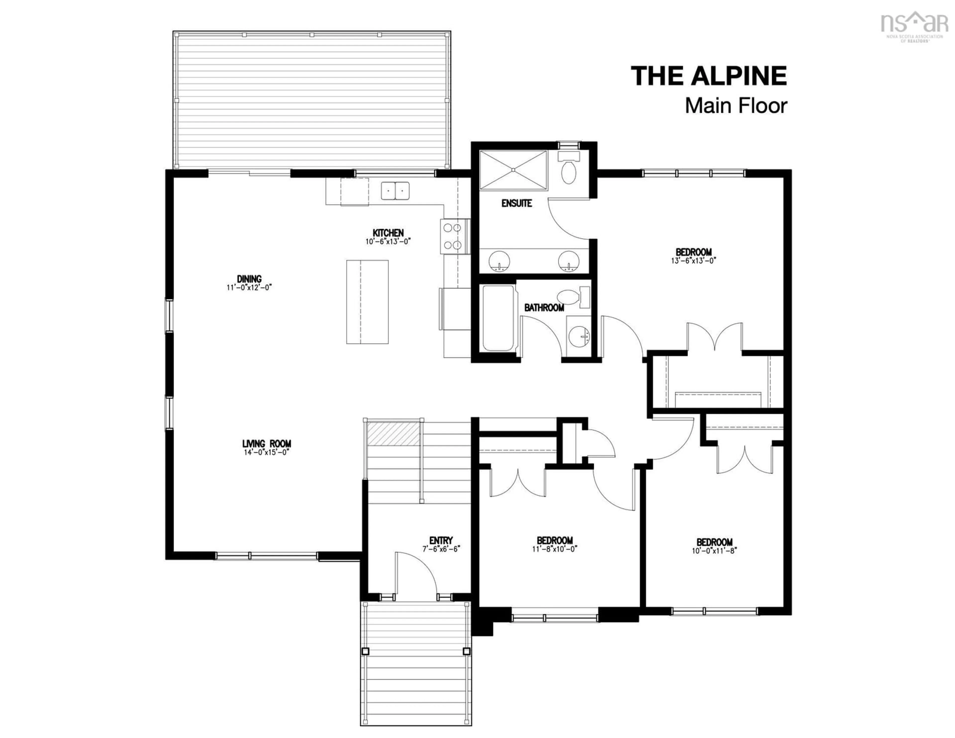 Floor plan for Lot 5017 380 Zaffre Dr, Middle Sackville Nova Scotia B4E 0X3