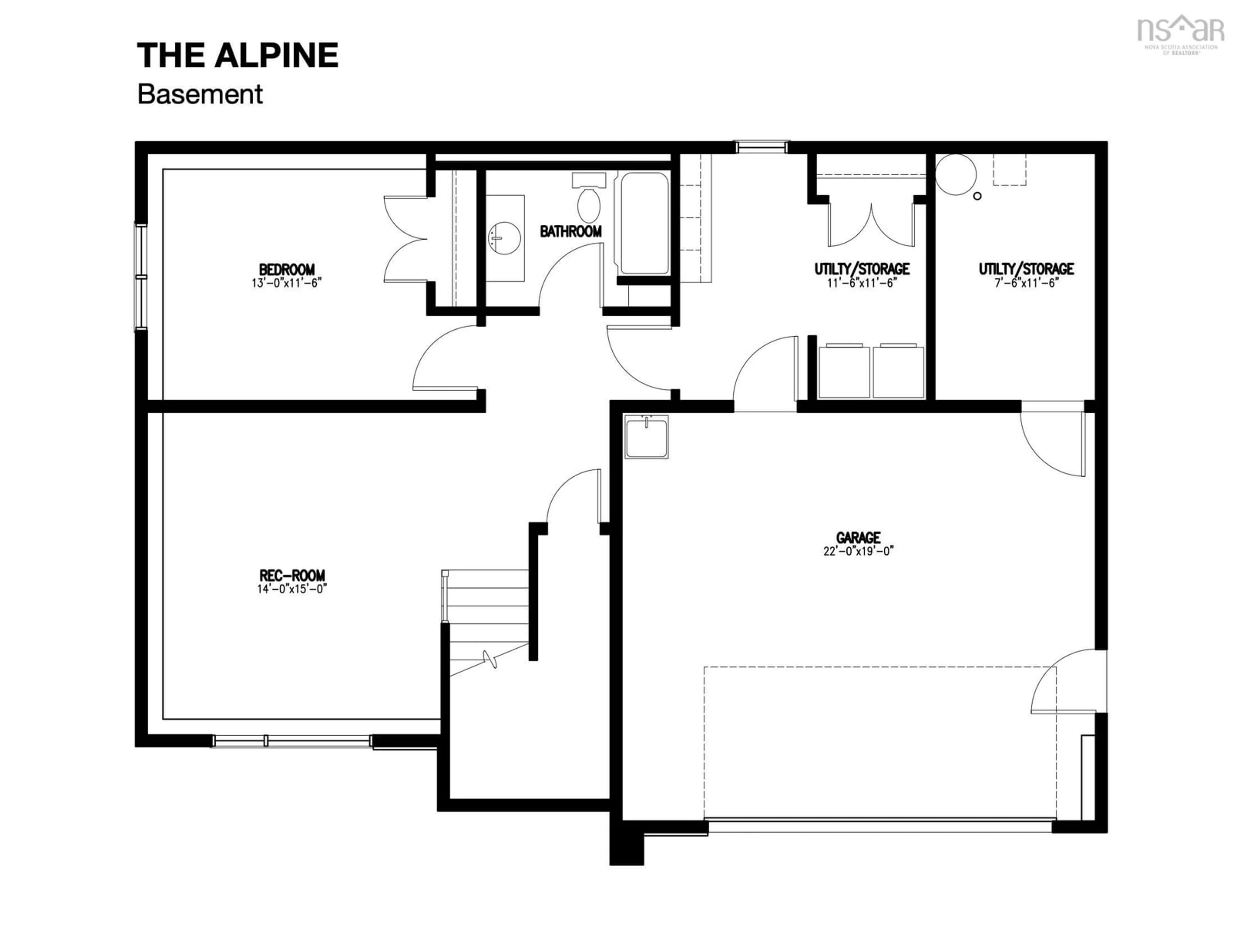 Floor plan for Lot 5017 380 Zaffre Dr, Middle Sackville Nova Scotia B4E 0X3