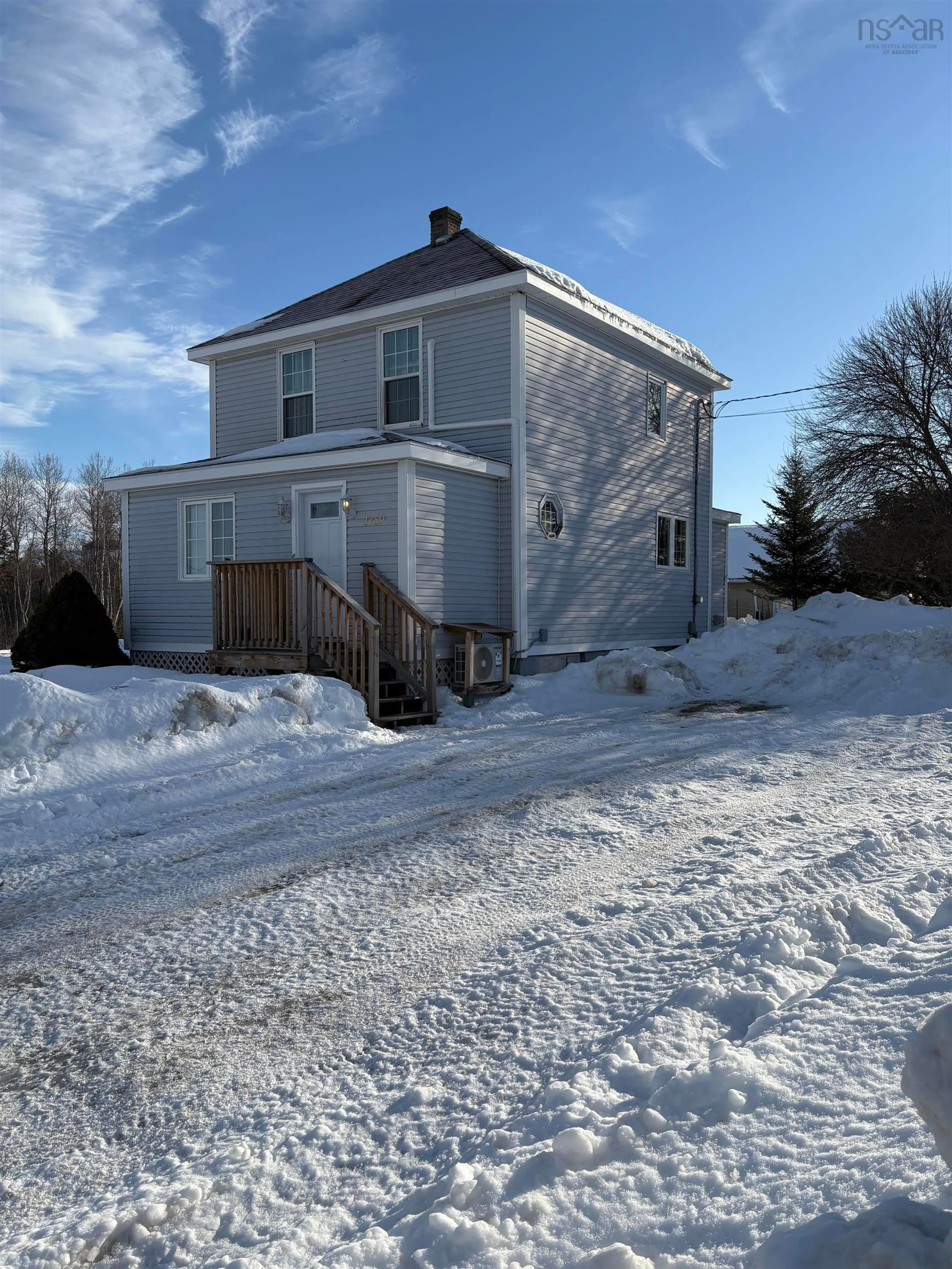 A pic from outside/outdoor area/front of a property/back of a property/a pic from drone, street for 1759 Temperance St, Westville Nova Scotia B0K 2A0