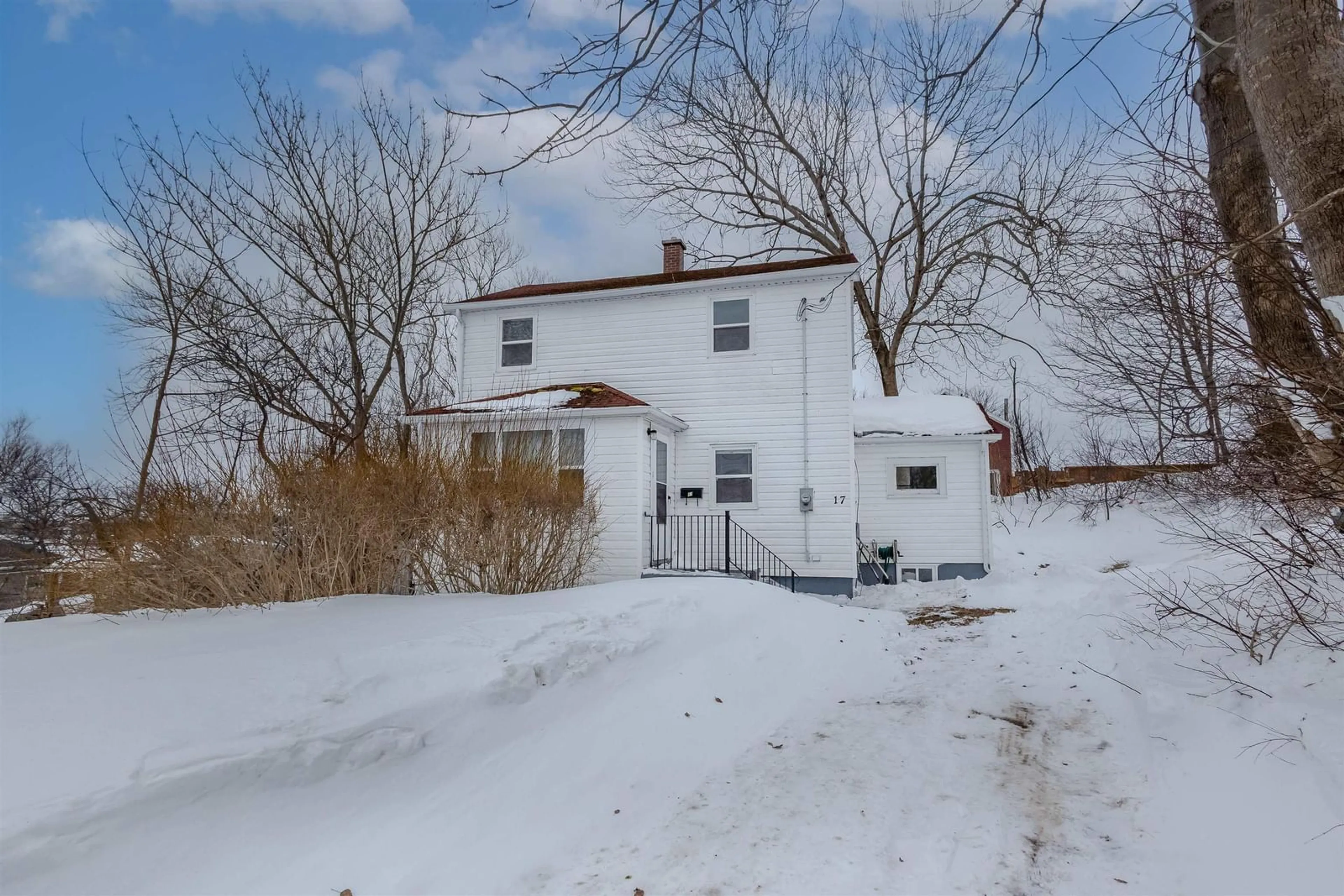 A pic from outside/outdoor area/front of a property/back of a property/a pic from drone, street for 17 Fulton Ave, Westmount Nova Scotia B1R 1J6