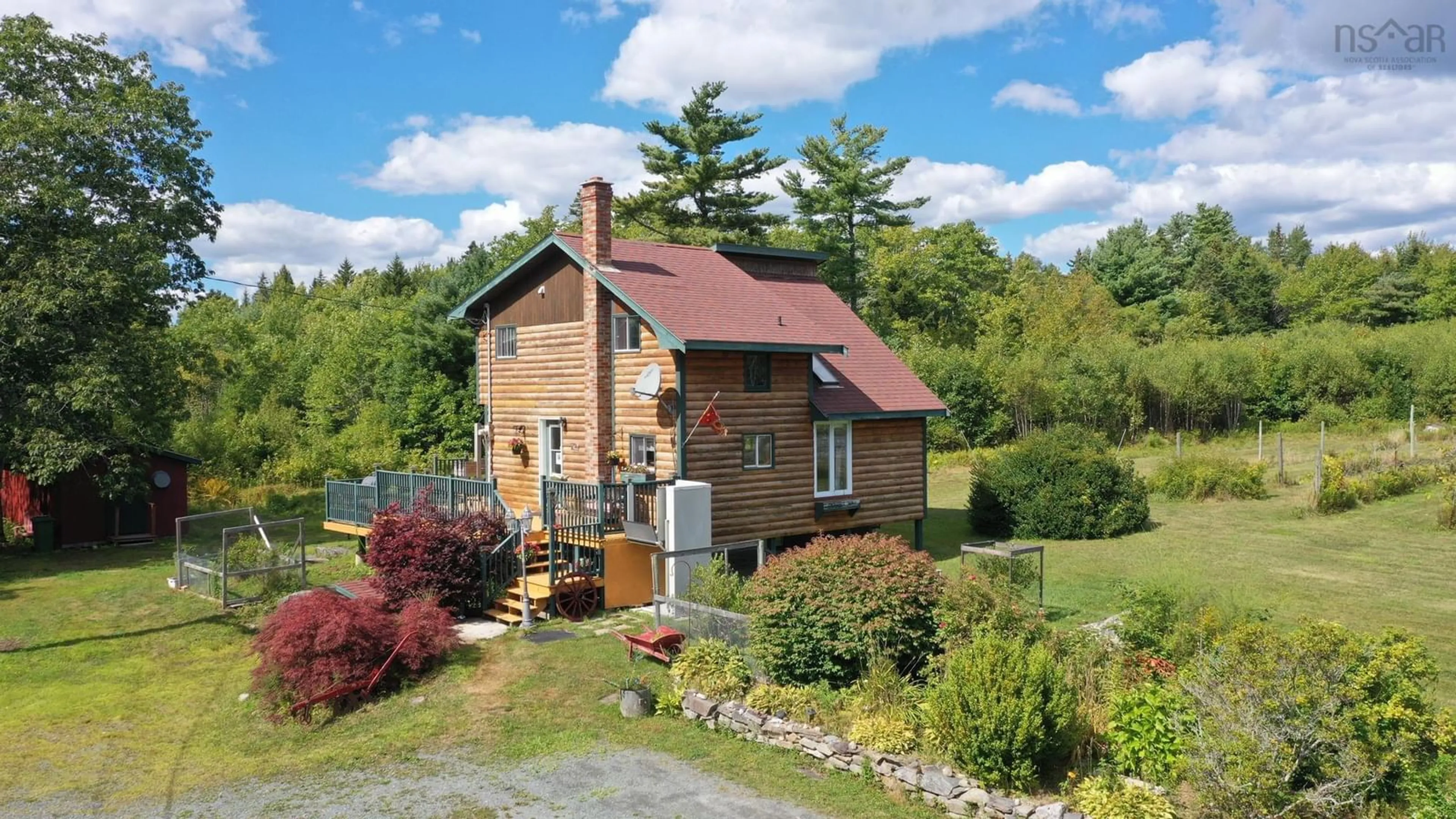 A pic from outside/outdoor area/front of a property/back of a property/a pic from drone, unknown for 1214 Old Port Mouton Rd, White Point Nova Scotia B0T 1G0