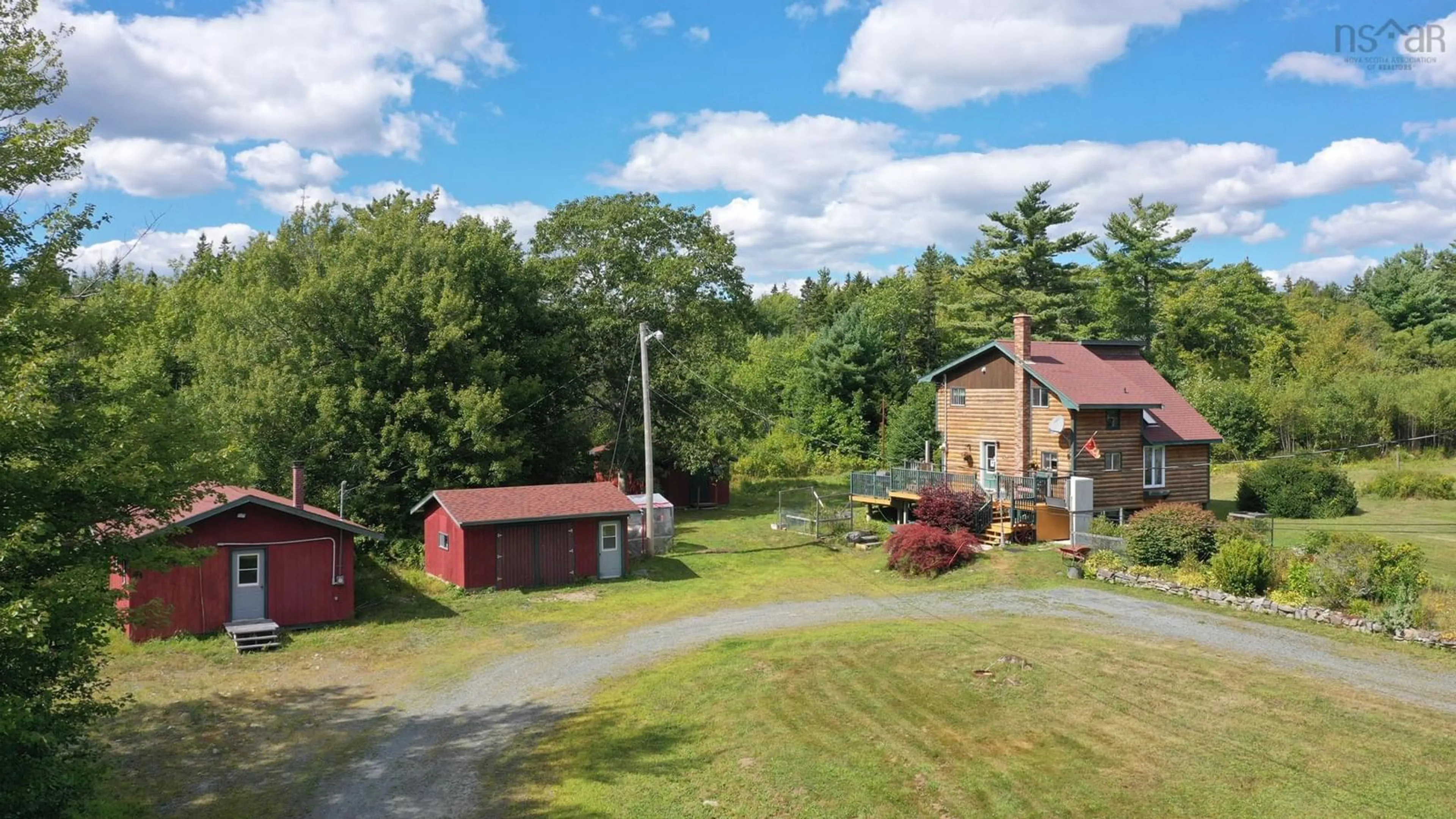A pic from outside/outdoor area/front of a property/back of a property/a pic from drone, street for 1214 Old Port Mouton Rd, White Point Nova Scotia B0T 1G0