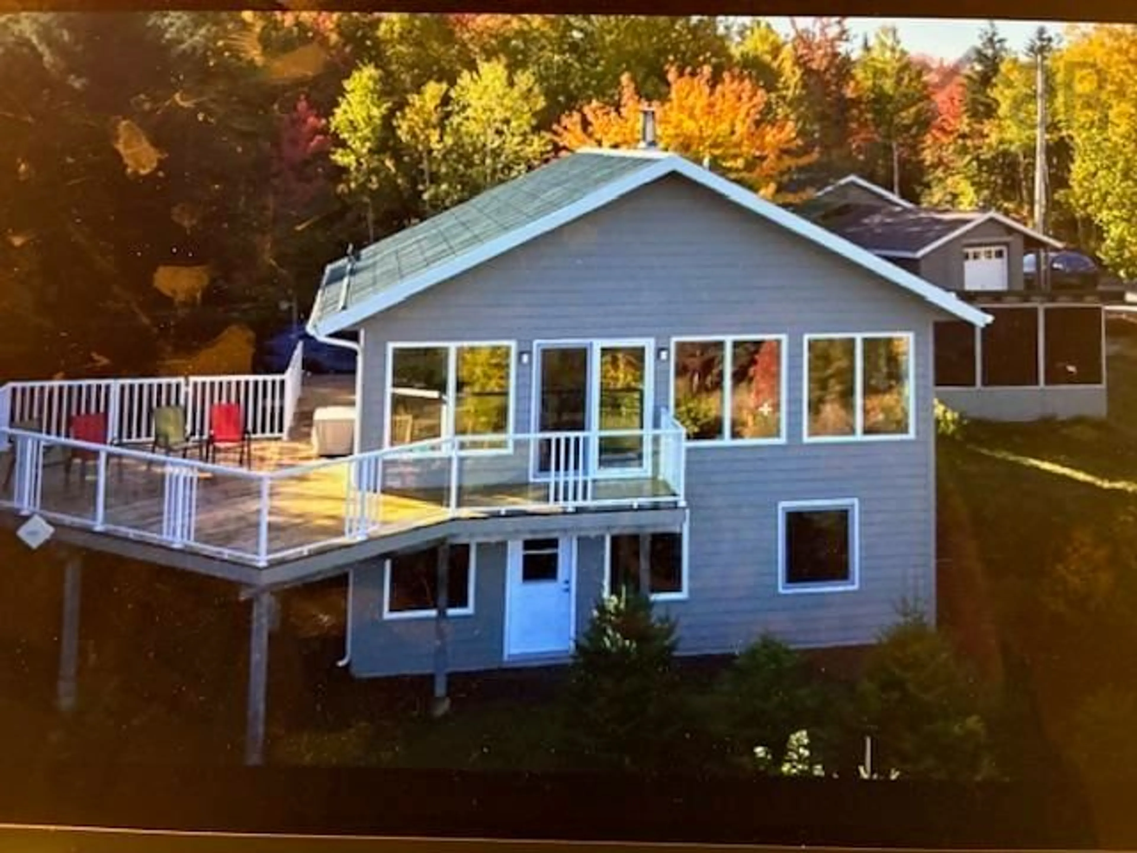 Home with vinyl exterior material, water/lake/river/ocean view for 692 Portage Rd, Wilburn Nova Scotia B0E 2K0