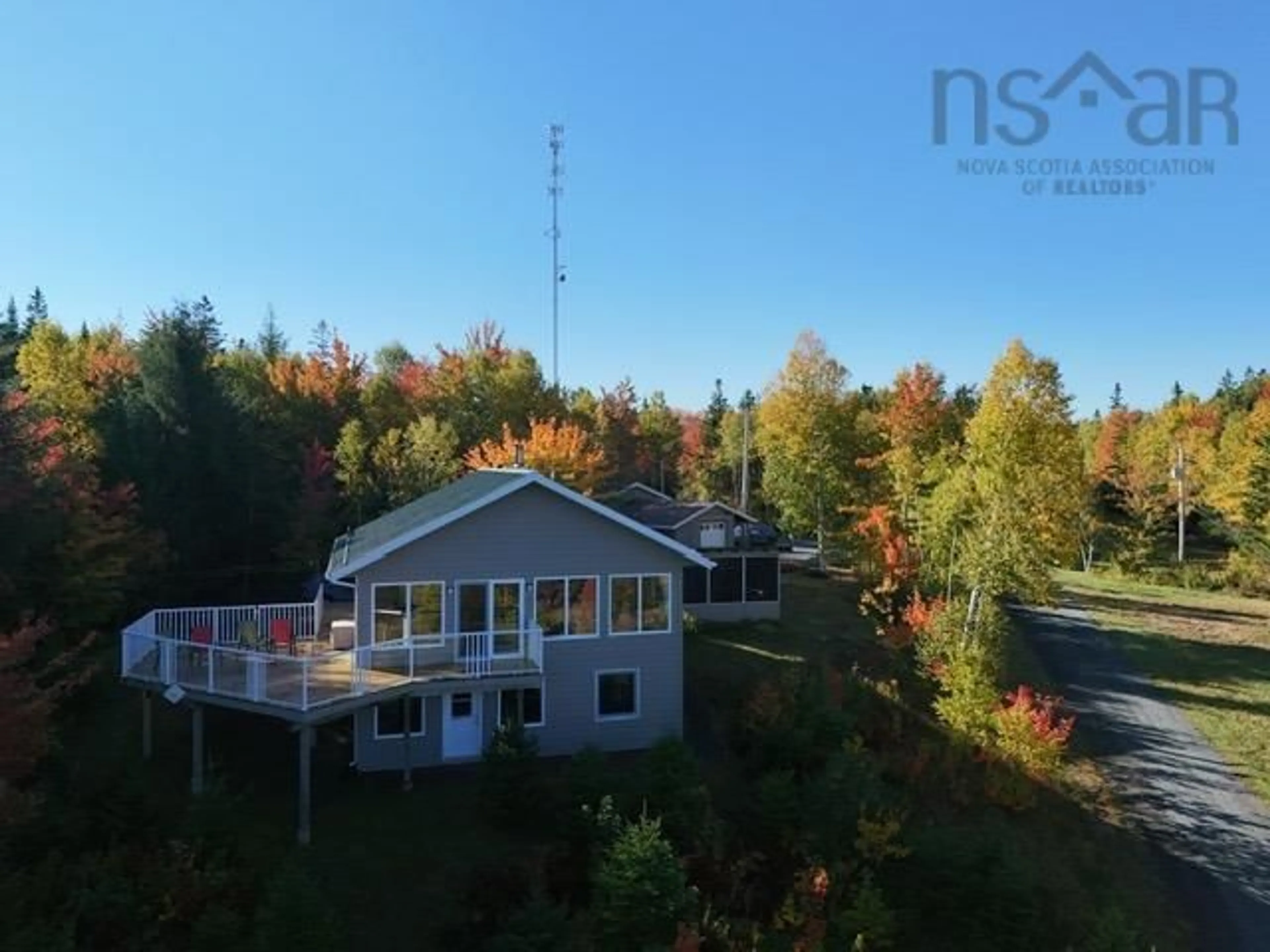 A pic from outside/outdoor area/front of a property/back of a property/a pic from drone, water/lake/river/ocean view for 692 Portage Rd, Wilburn Nova Scotia B0E 2K0