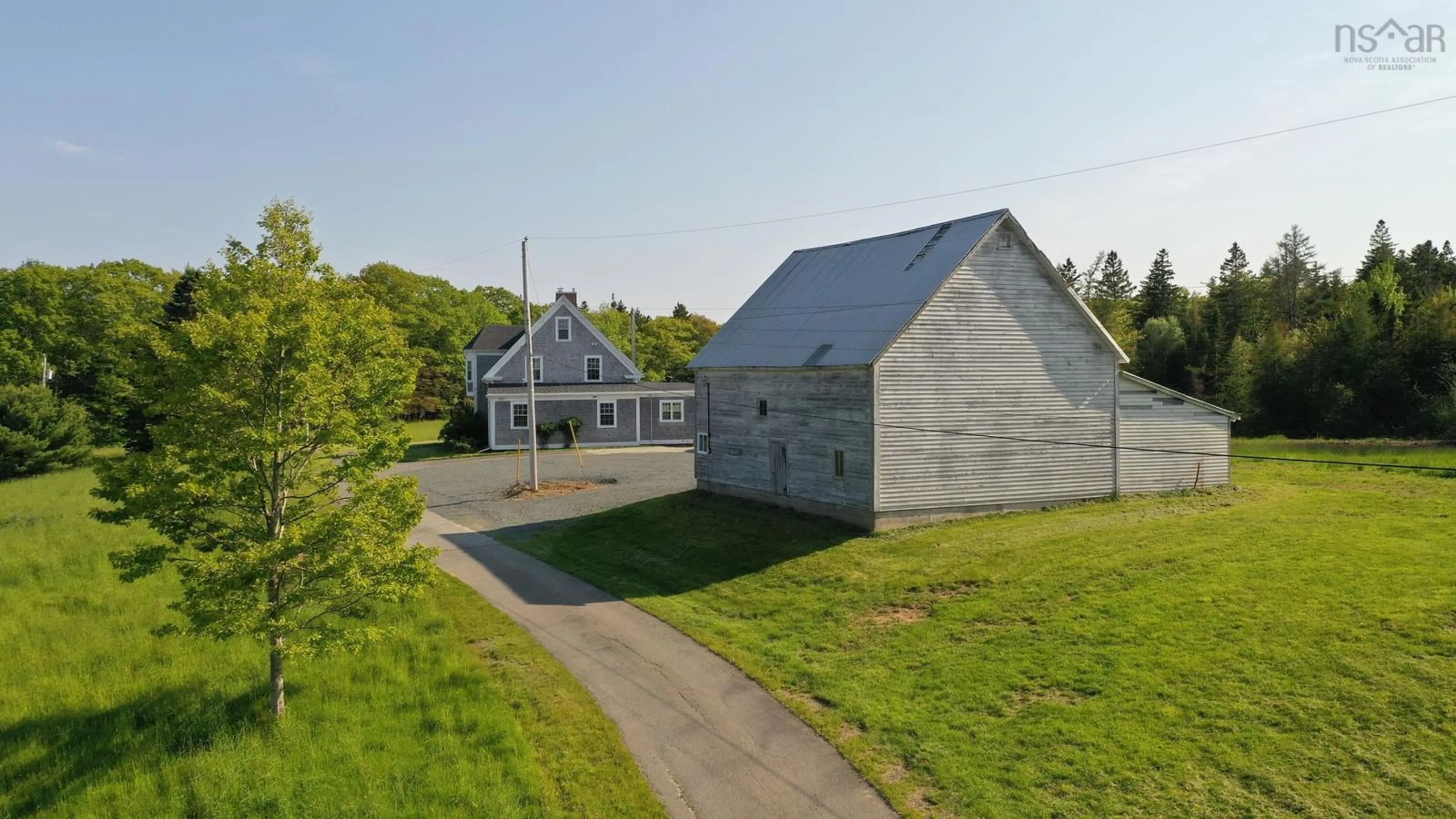 A pic from outside/outdoor area/front of a property/back of a property/a pic from drone, street for 236 Princes Inlet Dr, Martins Brook Nova Scotia B0J 2C0