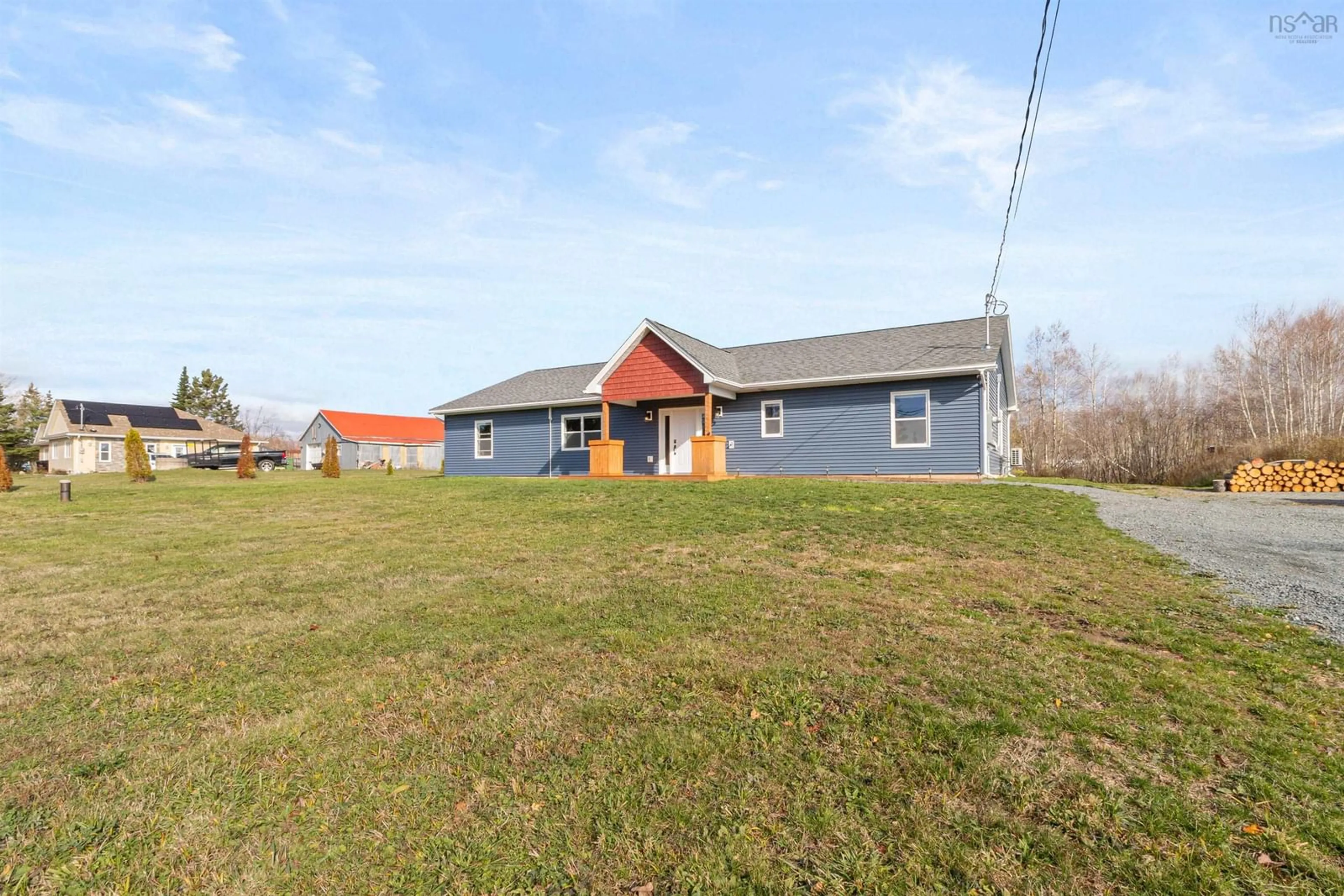 A pic from outside/outdoor area/front of a property/back of a property/a pic from drone, building for 215 Grono Rd, Dutch Settlement Nova Scotia B2S 2H6